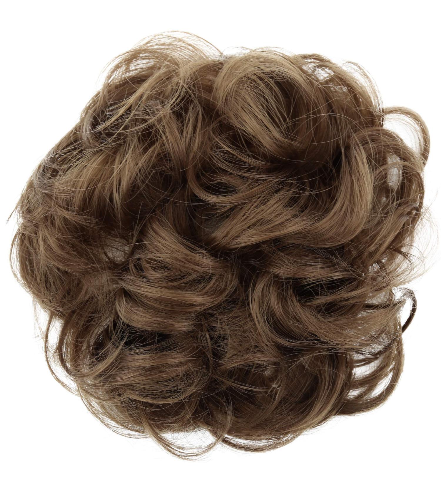 CAISHA Messy Scrunchie Bun Hairpiece Medium Brown G7A - Heat-Resistant Synthetic Fibres - Buy Online on GoSupps.com