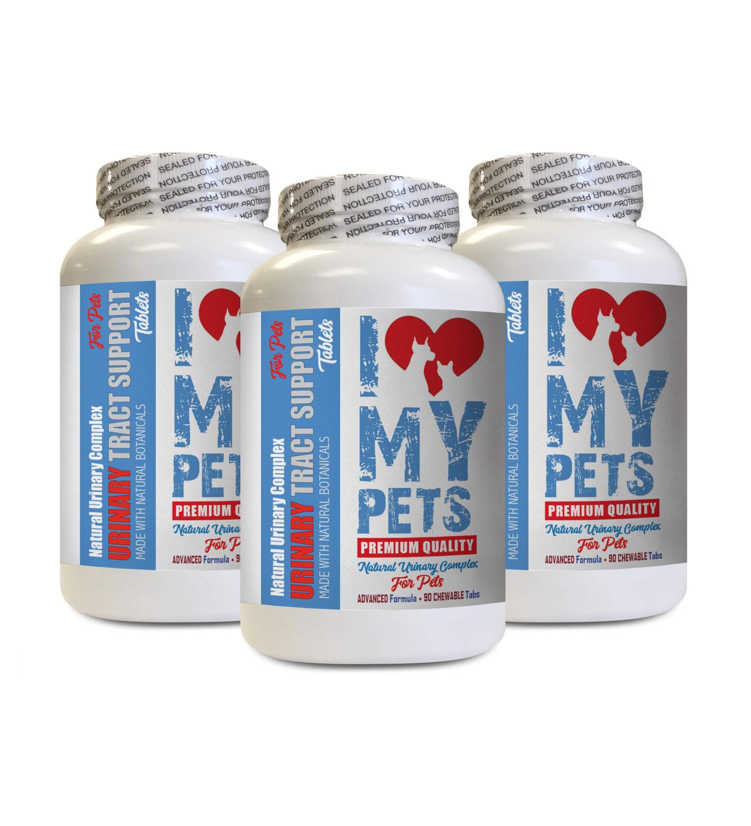 I LOVE MY PETS LLC cat Urinary Tract Health Treat - PET Urinary Tract Support - Dogs and Cats - UTI Relief Complex - cat Cranberry Urinary - 270 Treats (3 Bottles) - Buy Online on GoSupps.com