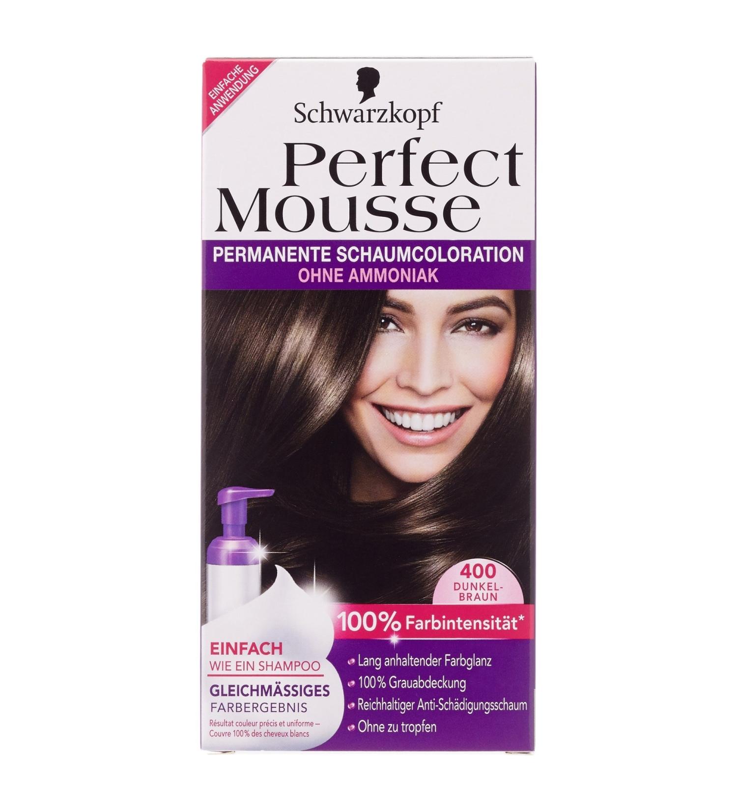 Schwarzkopf Perfect Mousse Coloration Level 3 400 Dark Brown 93 ml