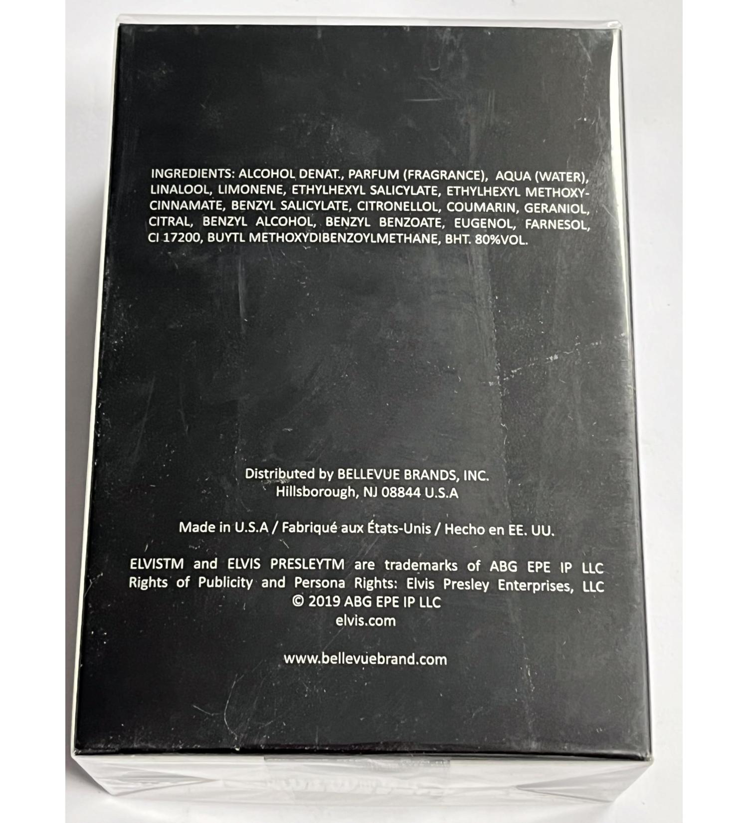 Elvis Presley Forever Cologne By Bellevue Brands Eau De Parfum Spray Cologne for Men 3.4 oz Eau De Parfum Spray Happy mood x-fex-554950