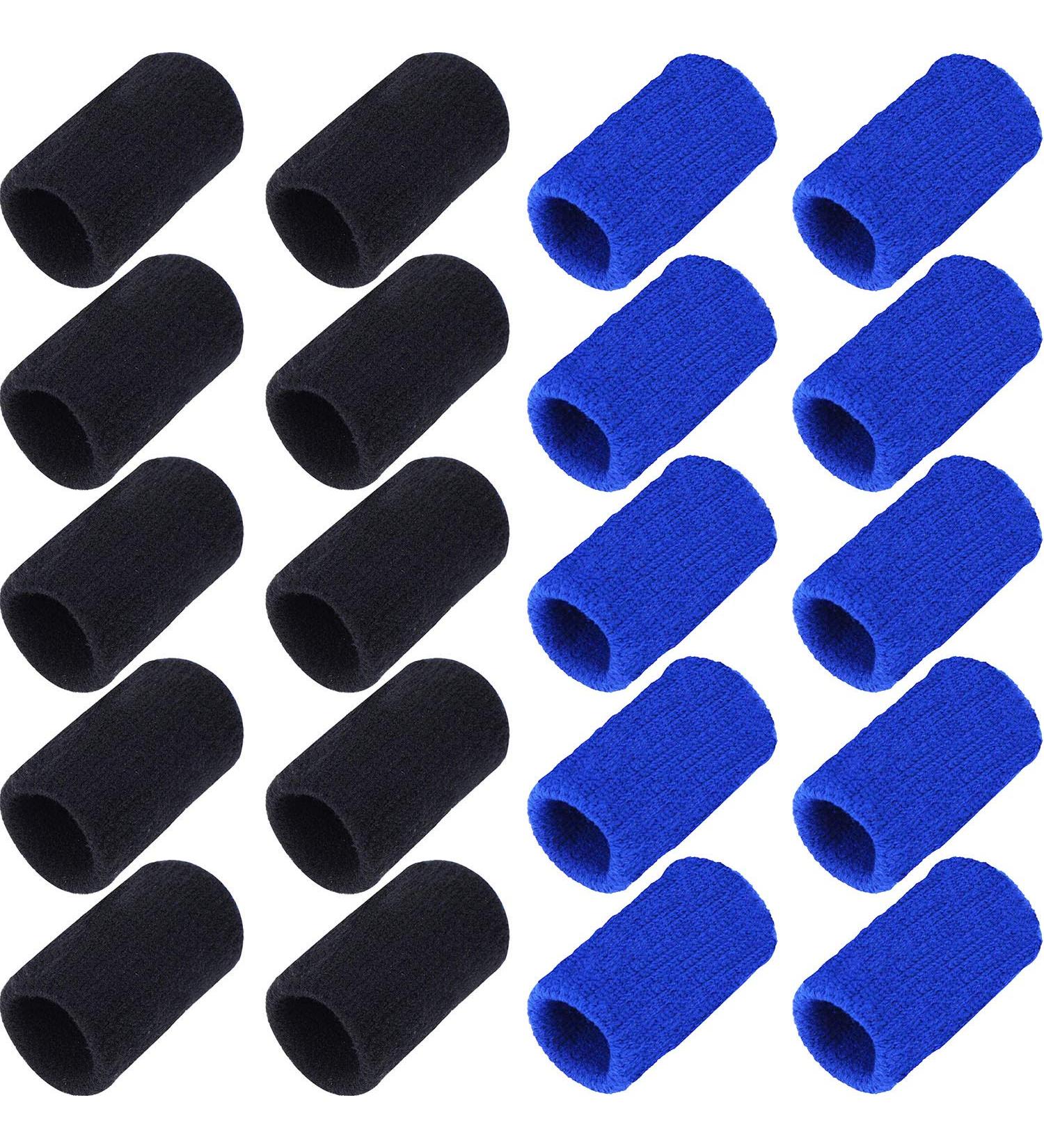 Onwon 20 Pieces Finger Sleeves - Elastic Compression Braces for Pain Relief Calluses Arthritis and Sports Support - Buy Online on GoSupps.com
