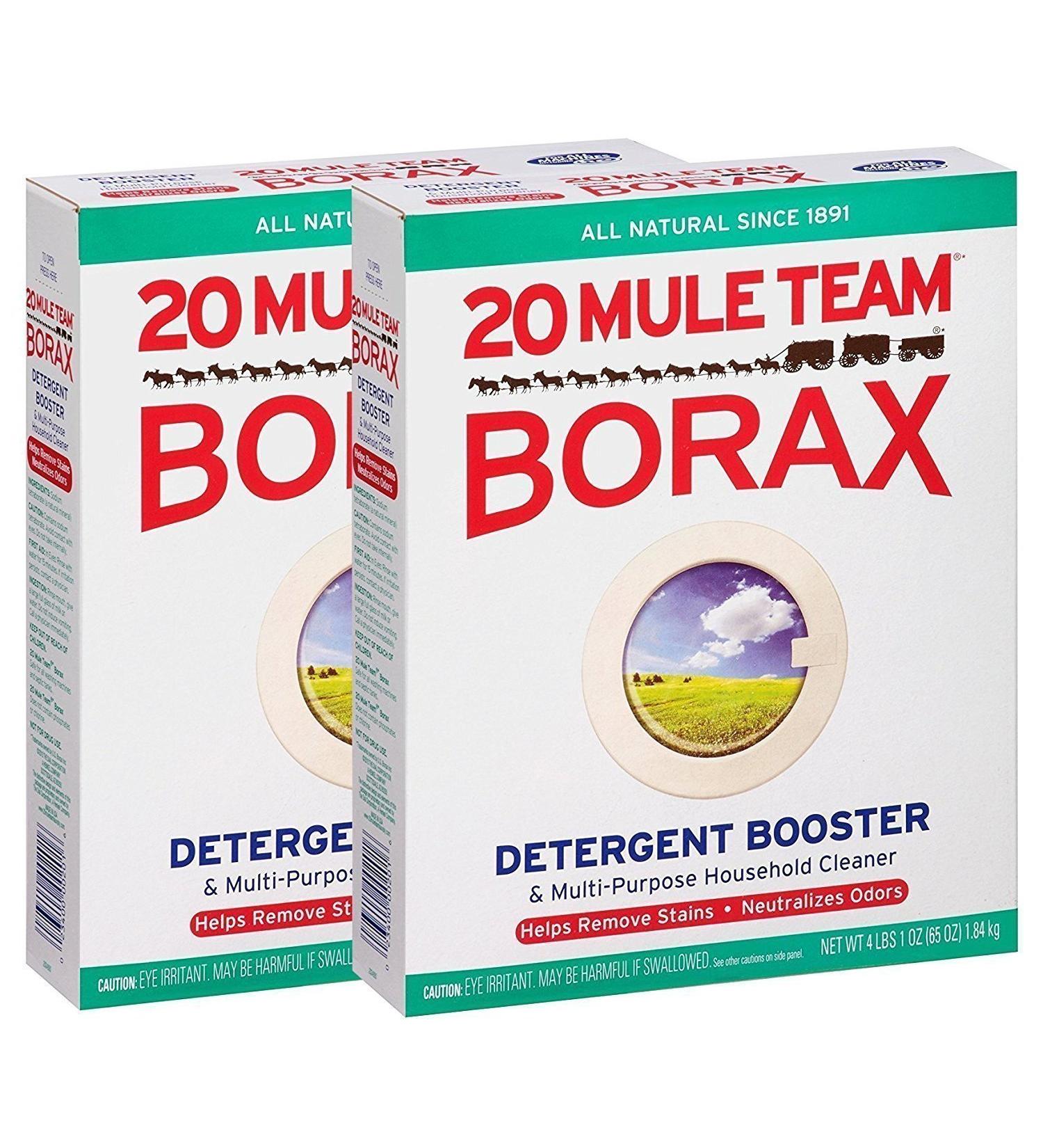 20 Mule Team Borax Natural Laundry Booster 65oz - Pack of 2 - Buy Online on GoSupps.com