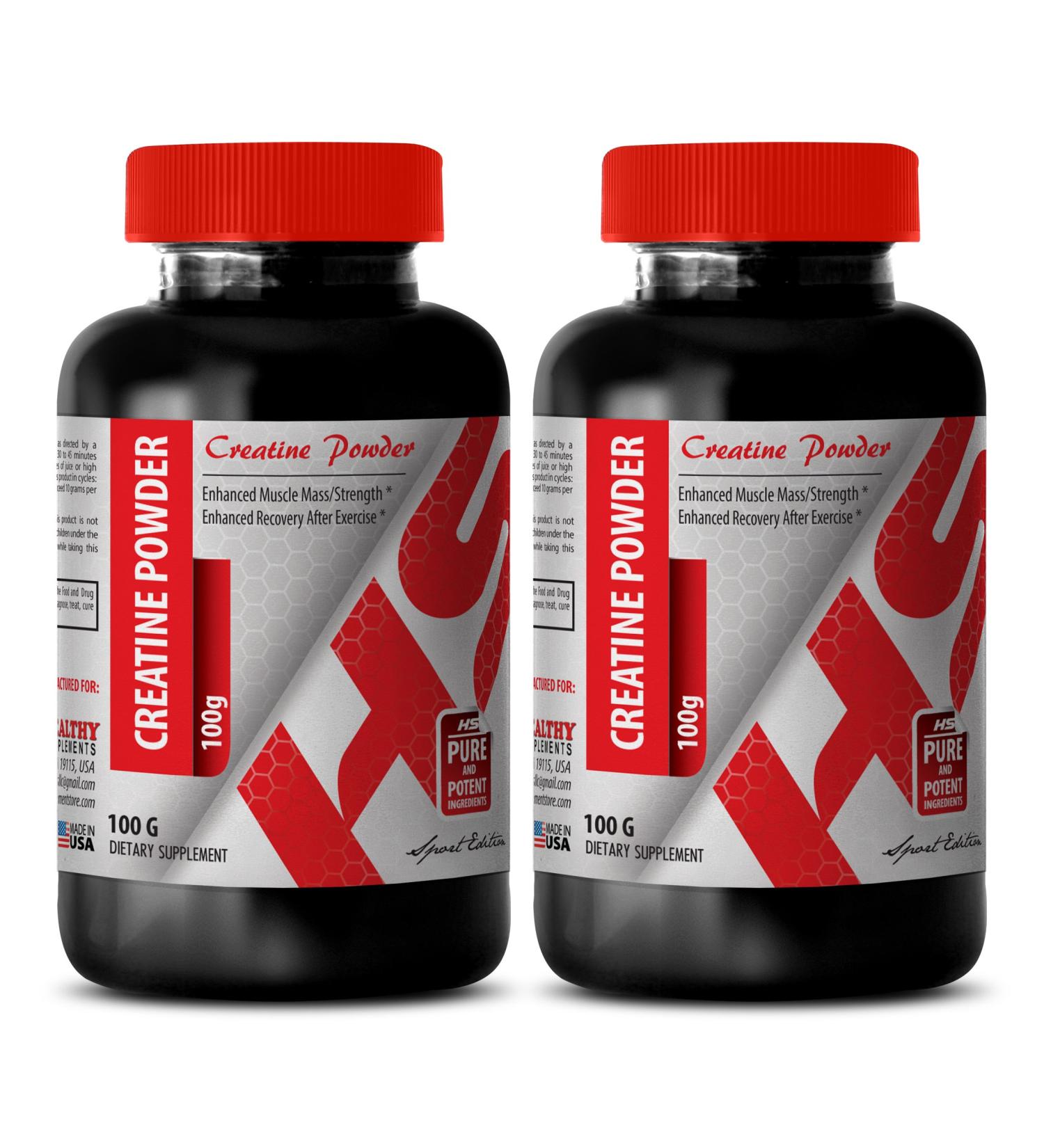 Creatine pre Workout Powder - CREATINE Powder 100G - Boost Strength (2 Bottles) - Buy Online on GoSupps.com
