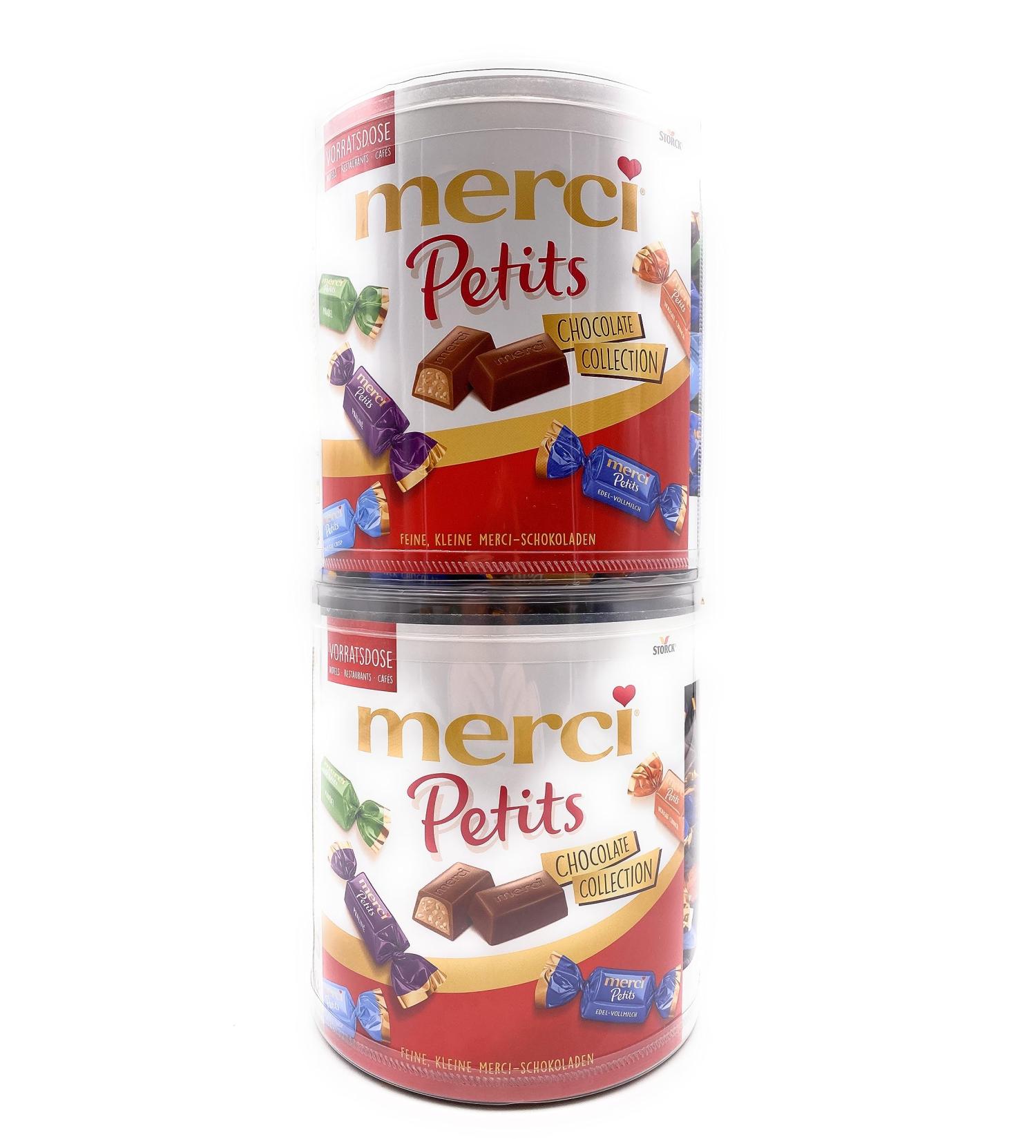  Storck Storck Merci Petits Chocolate Collection I 2 x 1000g I Round Boxes I Individually Wrapped Chocolate Specialty Mix I Finest Pralines I 2kg Large Pack - Buy Online on GoSupps.com