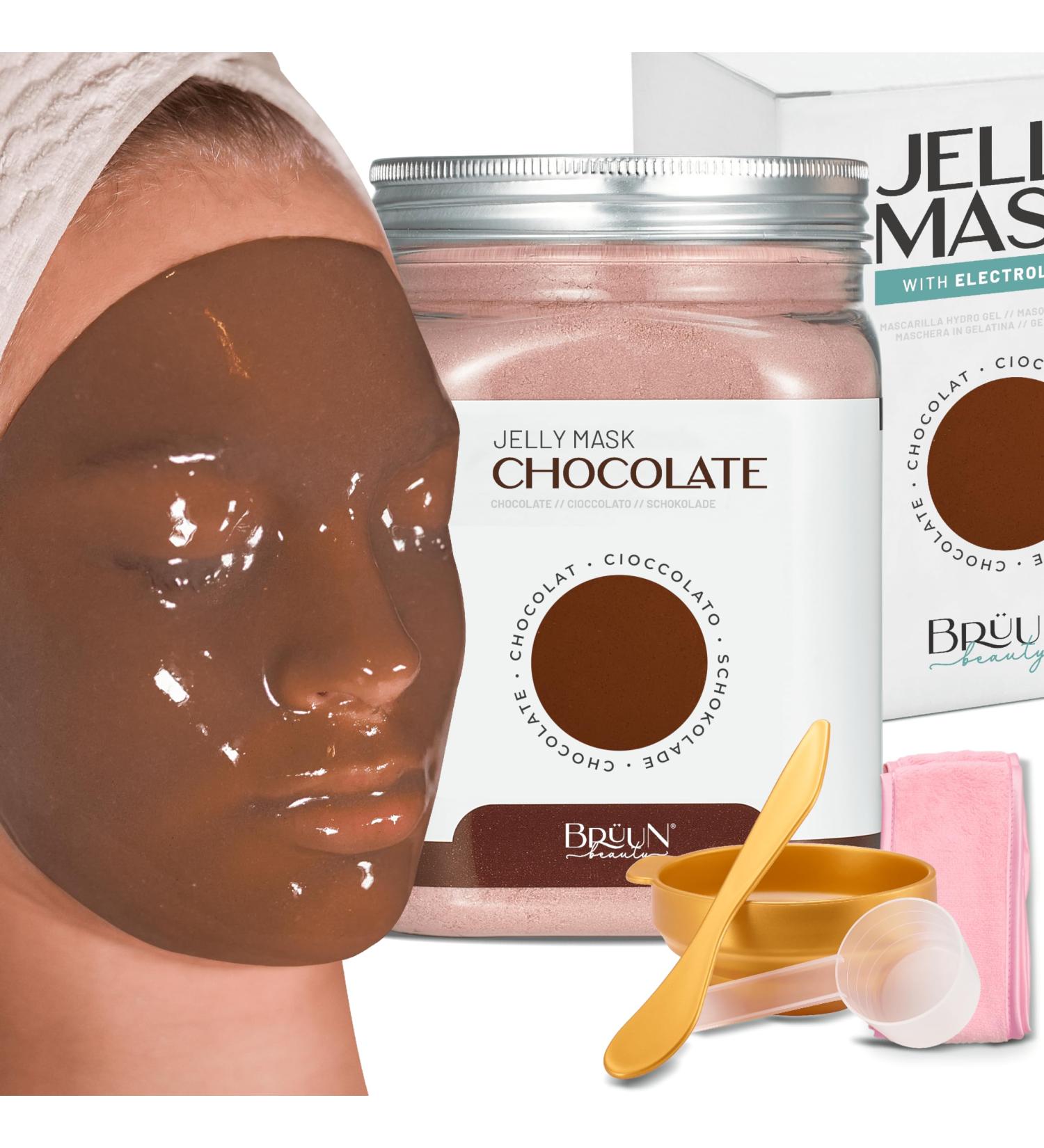 Br un Peel-Off Gelee Mask | Premium Modeling Chocolate Glass Powder for Spa & Beauty Care - Buy Online on GoSupps.com