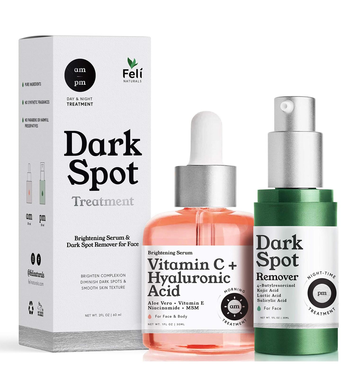 Intensive Dark Spot Remover Treatment | Kojic Acid + Vitamin C Serum - Clinical Strength Melasma & Acne Scar Treatment - Buy Online on GoSupps.com