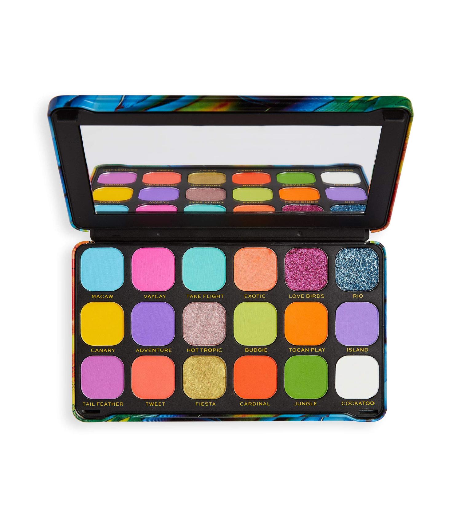 Makeup Revolution Forever Flawless Bird of Paradise Eyeshadow Palette - Long-Lasting Vegan Formula - 20g - Buy Online on GoSupps.com