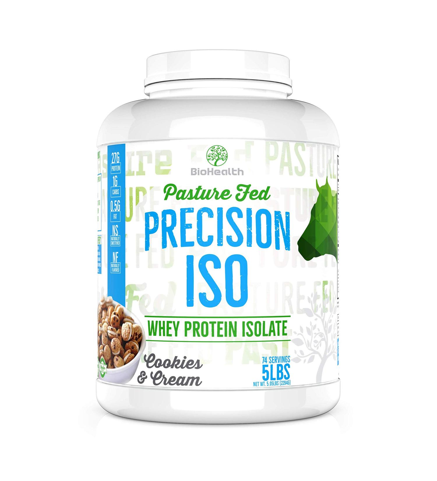 Precision ISO Cookies & Cream 5lb | Premium Pasture Fed Whey Protein Isolate - Buy Internationally - Buy Online on GoSupps.com