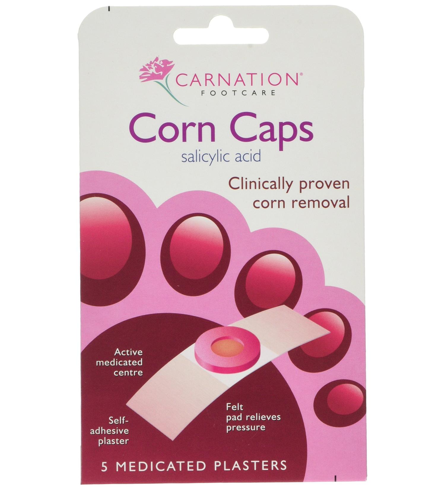Carnation Corn Caps - 5 Count (Pack of 1) for Effective Corn Removal - Buy Online on GoSupps.com