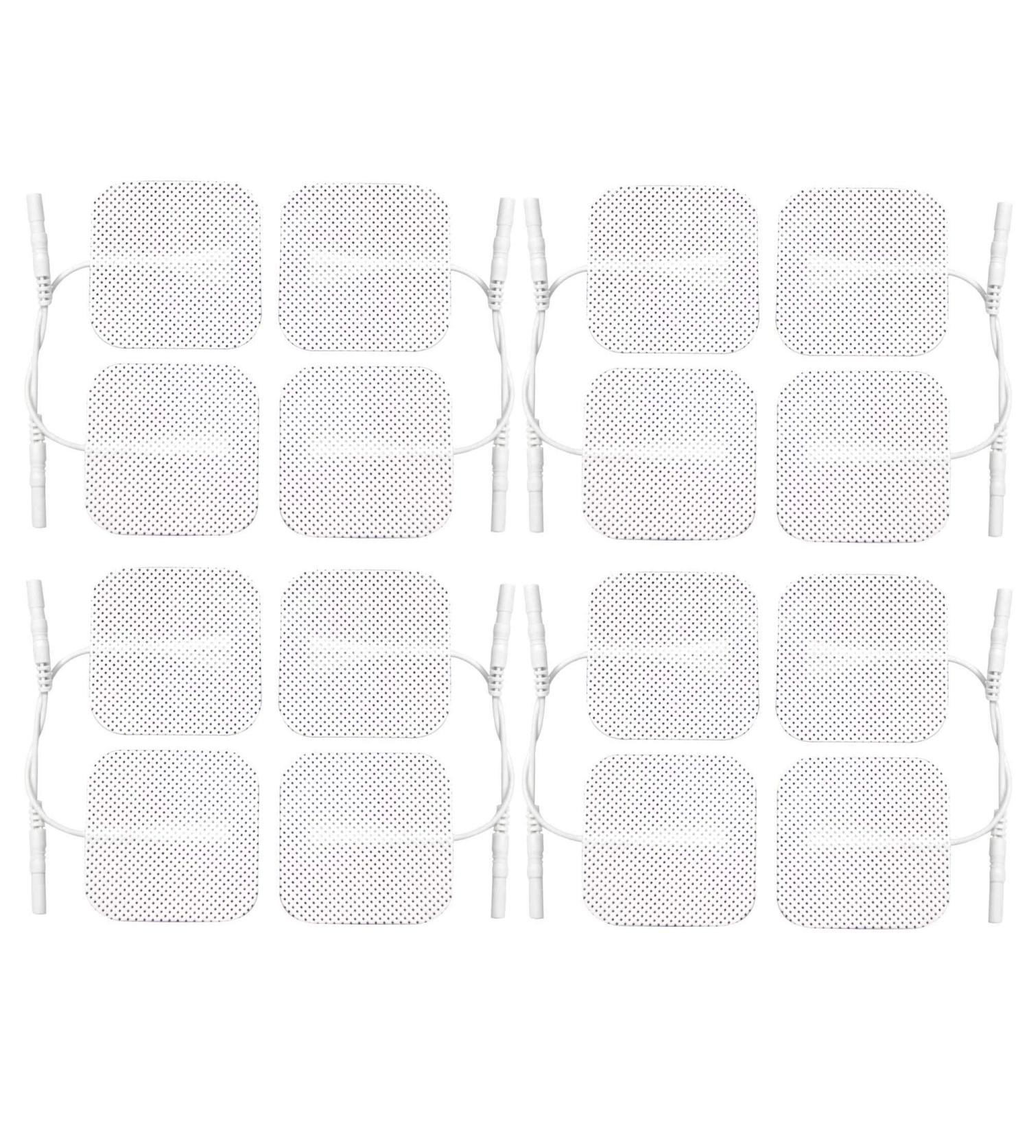Med-Fit 1 Tens Pads: 16 Pads (4 Packs) of Premium Long-Lasting Self-Adhesive Tens Pads/Tens Electrodes (5cm x 5cm) with Patented Hydro-Gel Technology - Buy Online on GoSupps.com