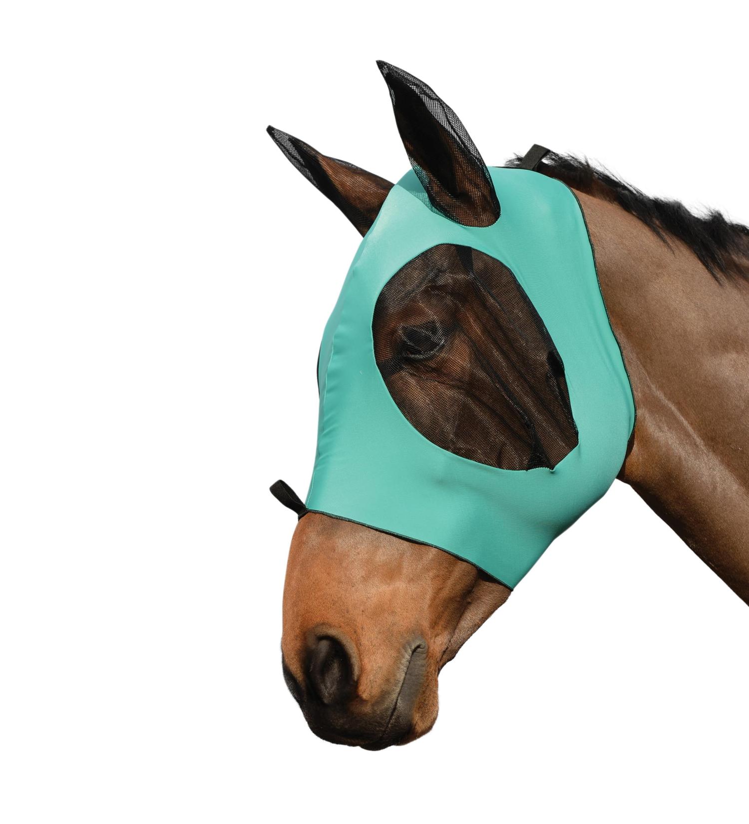 Weatherbeeta Stretch Bug Eye Saver Mask for Ponies - Turquoise/Black - Best Protection Against Insects - Buy Online on GoSupps.com