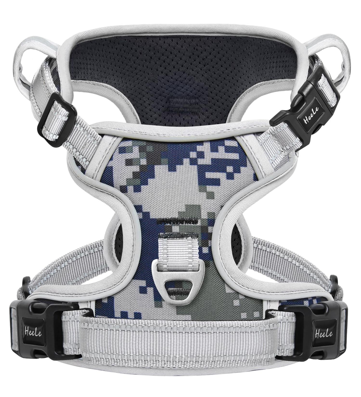 Heele Dog Crockery & Harness for Small Dogs - Front & Back Clip Neck Release - Shop Internationally! - Buy Online on GoSupps.com