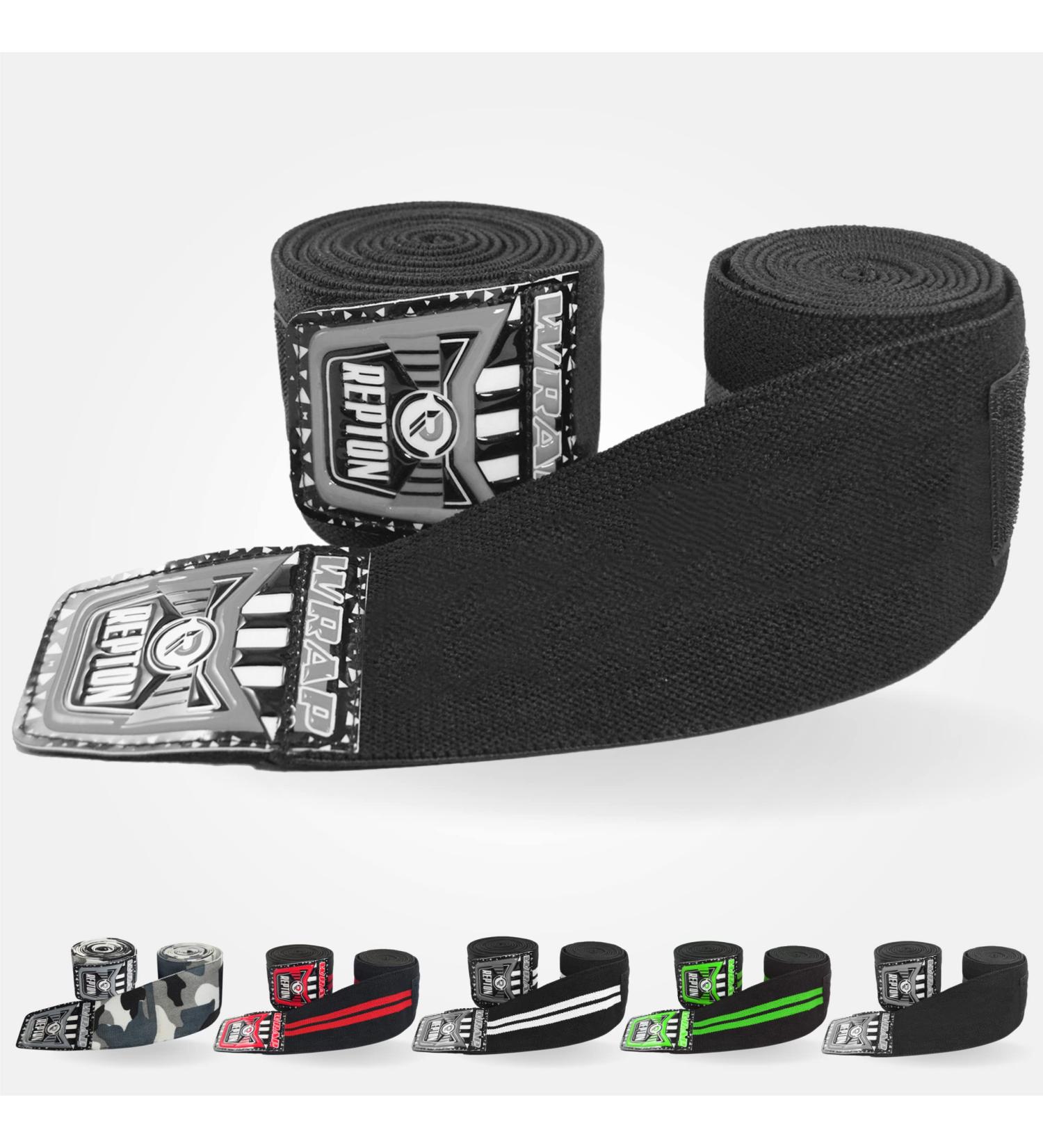 REPTON Elbow Wrap | Elbow Sleeves Support for Weightlifting, Powerlifting & CrossFit | Adjustable Compression Splint for Tendonitis | Reversible Stabilizer in Black - Buy Online on GoSupps.com