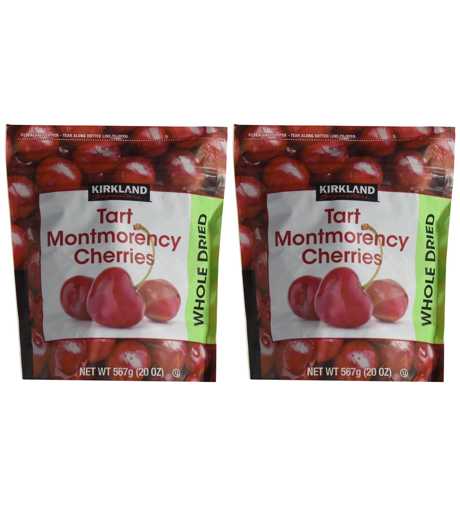 Kirkland Signature Whole Dried Tart Montmorency Cherries - 2 Bags, 20 Oz each - Buy Online on GoSupps.com