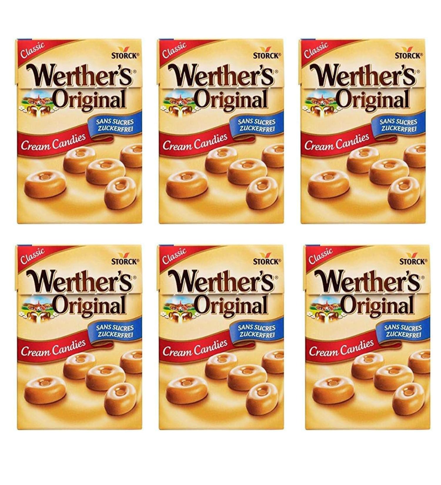 WERTHER S ORIGINAL - Sans Sucres Classique 42G - Lot De 6 Boites- Offre Sp ciale - Buy Online on GoSupps.com