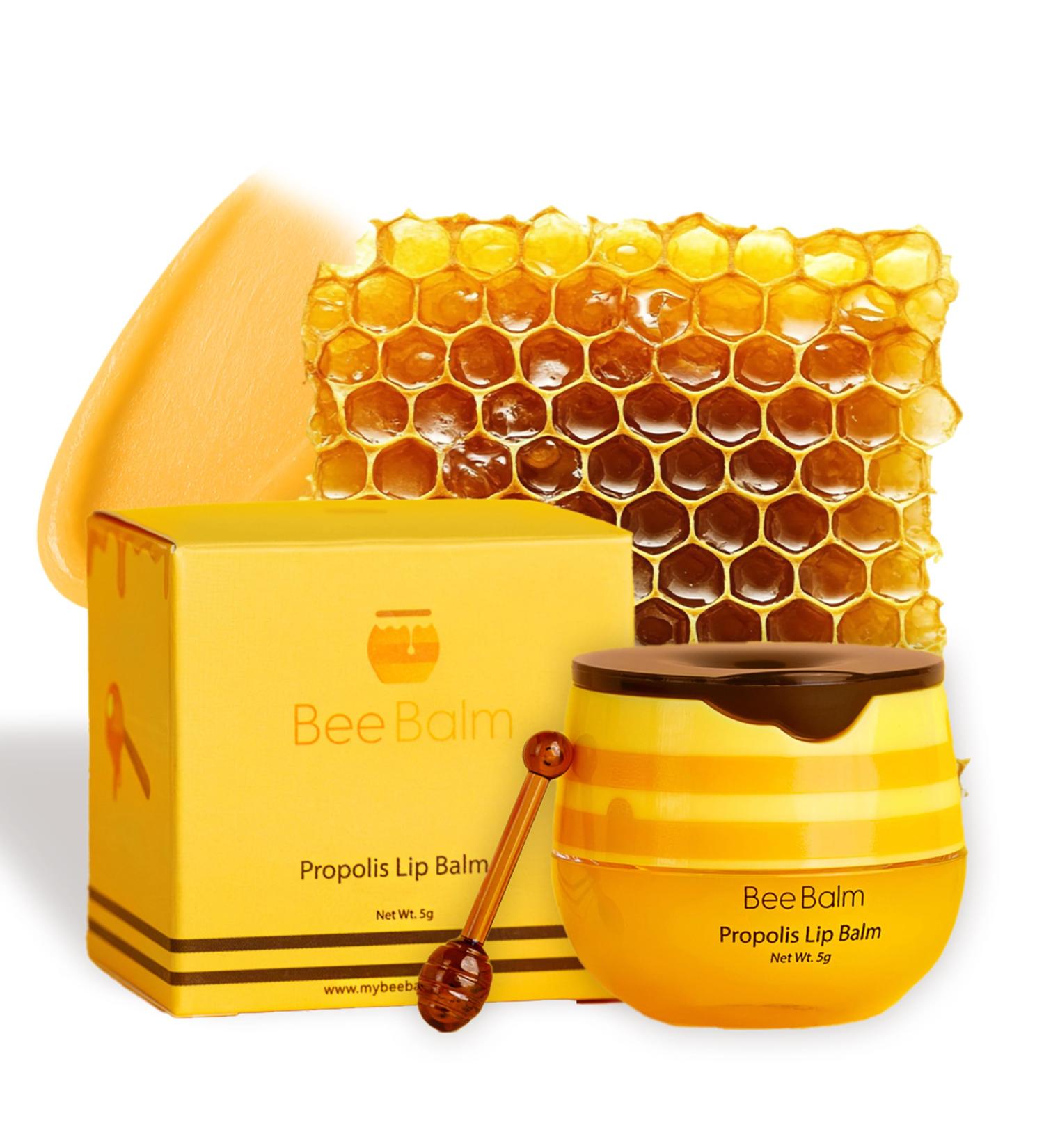 Original My Bee Balm Lip Balm - Propolis Hydrating Balm Honey Pot for Dry Chapped & Cracked Lips with Propolis Honey & Vitamin E - Soften Smooth & Reduce Lip Lines Honey 1 Count (Pack of 1) - Buy Online on GoSupps.com