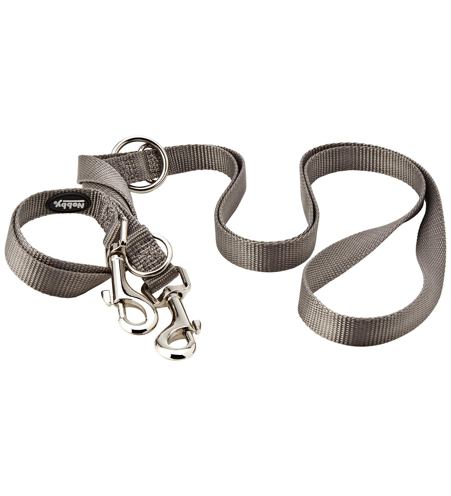 Nobby Classic Mouse Grey Leash | 200 cm Long 15 mm Wide - Premium 1 Piece for Dogs - Buy Online on GoSupps.com