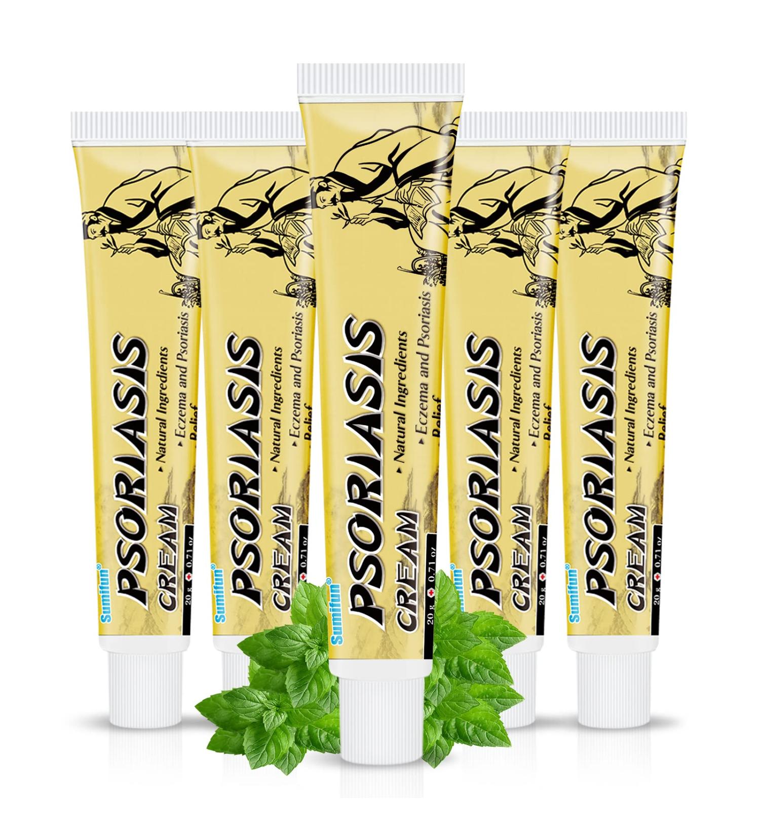 Sumifun Chinese Herbal Psoriasis Eczema Cream - Anti-Itch Relief for Seborrheic Dermatitis, Shingles, Acne - 5 Pack - Buy Online on GoSupps.com