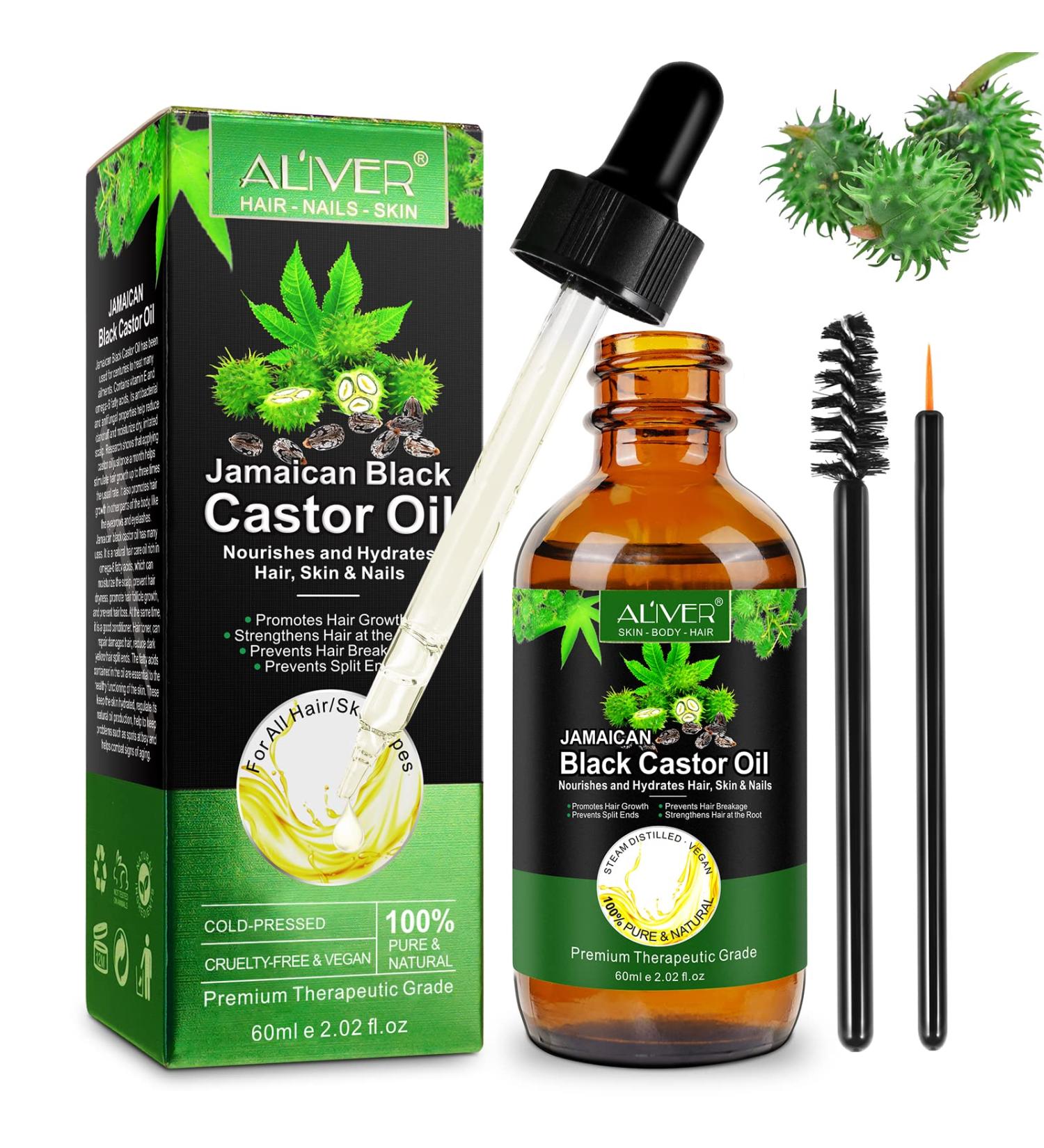 CGify Organic Castor Oil - 100% Pure, Natural & Cold Pressed - Hair Growth & Skin Care for Men & Women - 60mL - Buy Online on GoSupps.com