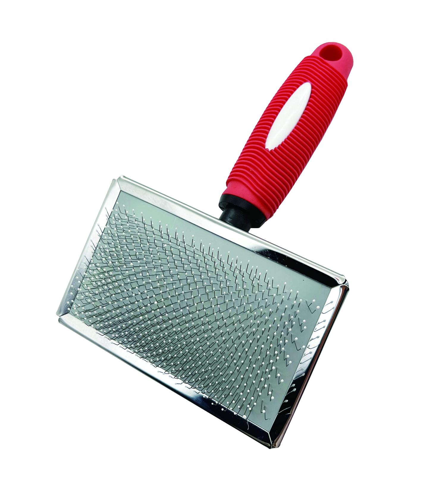 Gentle Slicker Brush with Protective Balls for Sensitive Skin Dogs and Cats | Removes Mats and Loose Fur | Ideal for Labradoodles | Short to Long Fine Hair Undercoat Maintenance - Buy Online on GoSupps.com