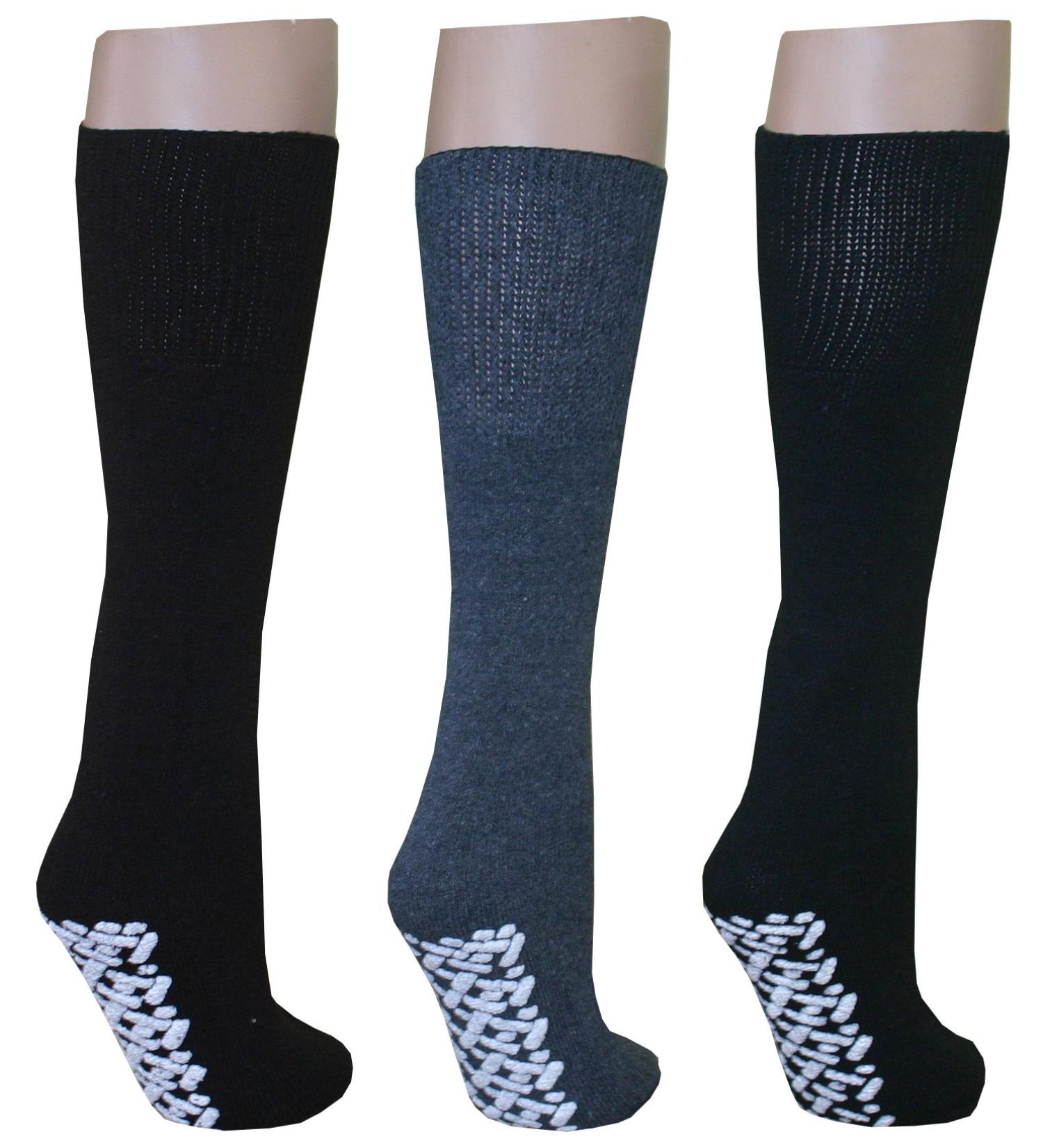 Diabetic Slipper Socks (6 Pairs Assorted Colors)