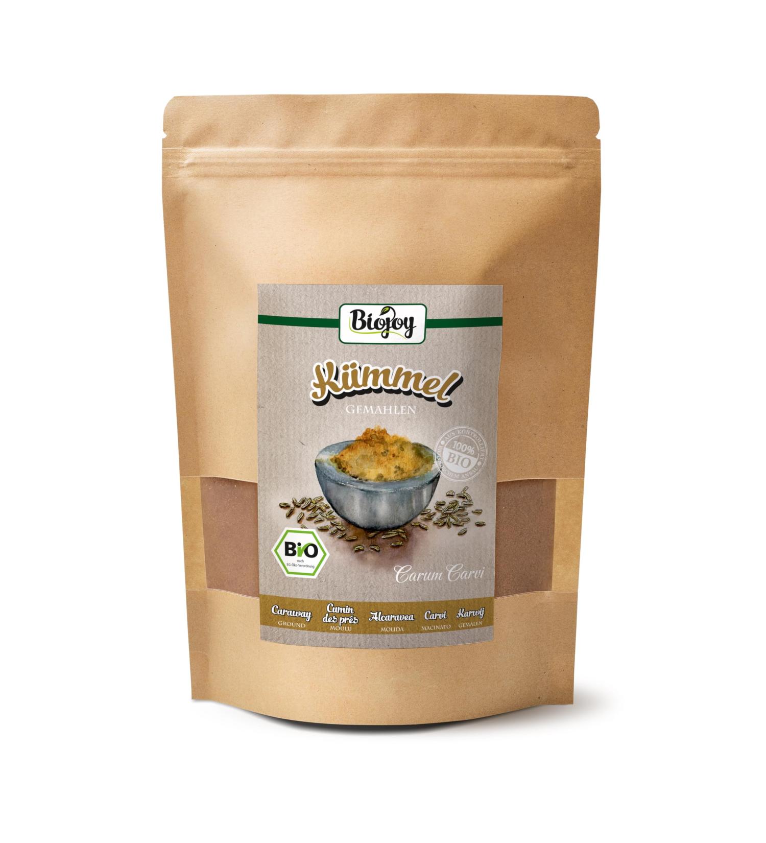 Buy Biojoy Organic Caraway Powder (500g) - Additive-Free Carum Carvi for Authentic Flavor - International Shipping Available - Buy Online on GoSupps.com
