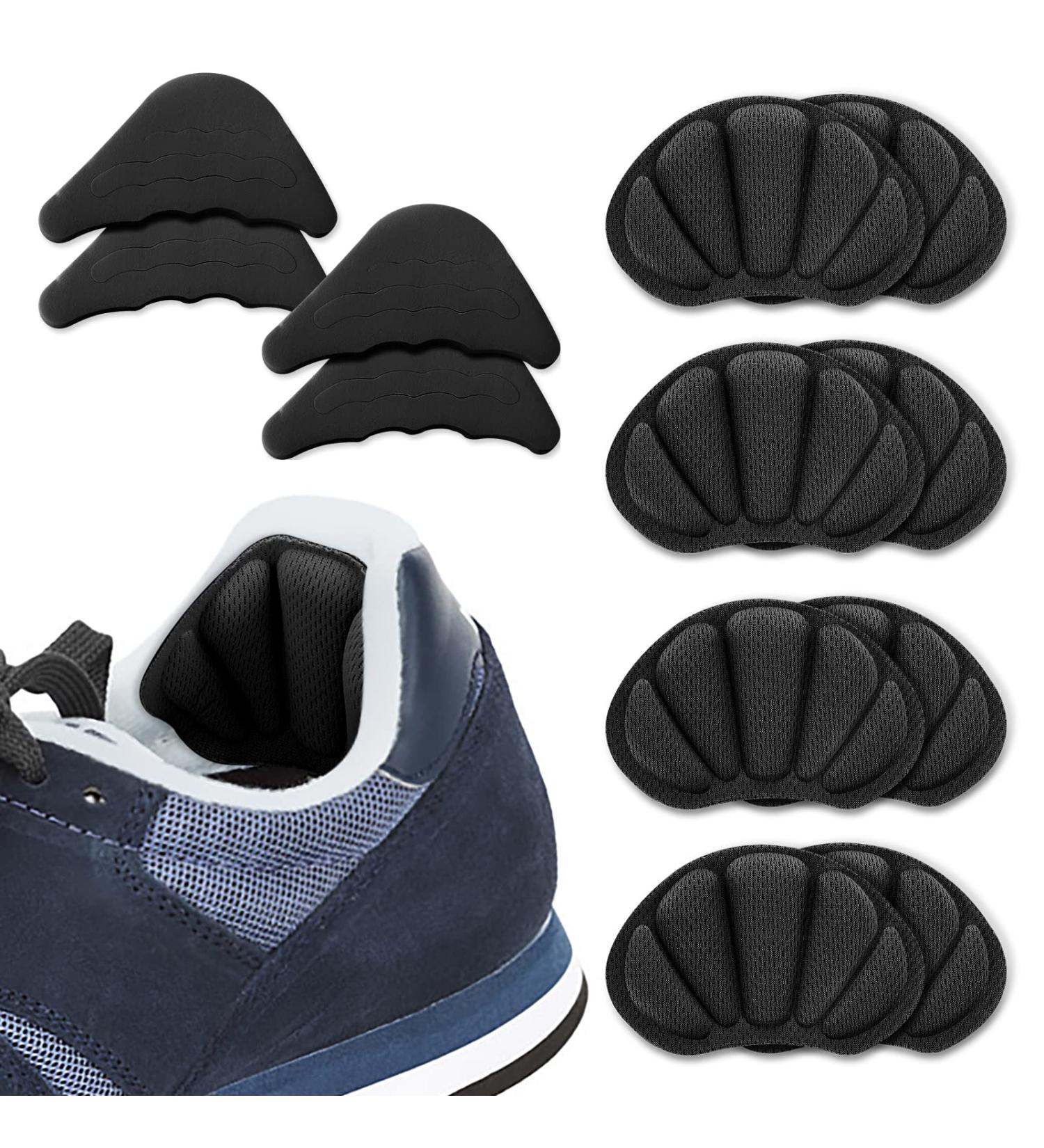 Sibba 6 Pairs Shoe Fillers for Big Shoes: Toe and Heel Inserts for Comfort and Pain Relief - Black (Adjustable Toe Fillers and Heel Grips Liner Inserts) - Buy Online on GoSupps.com