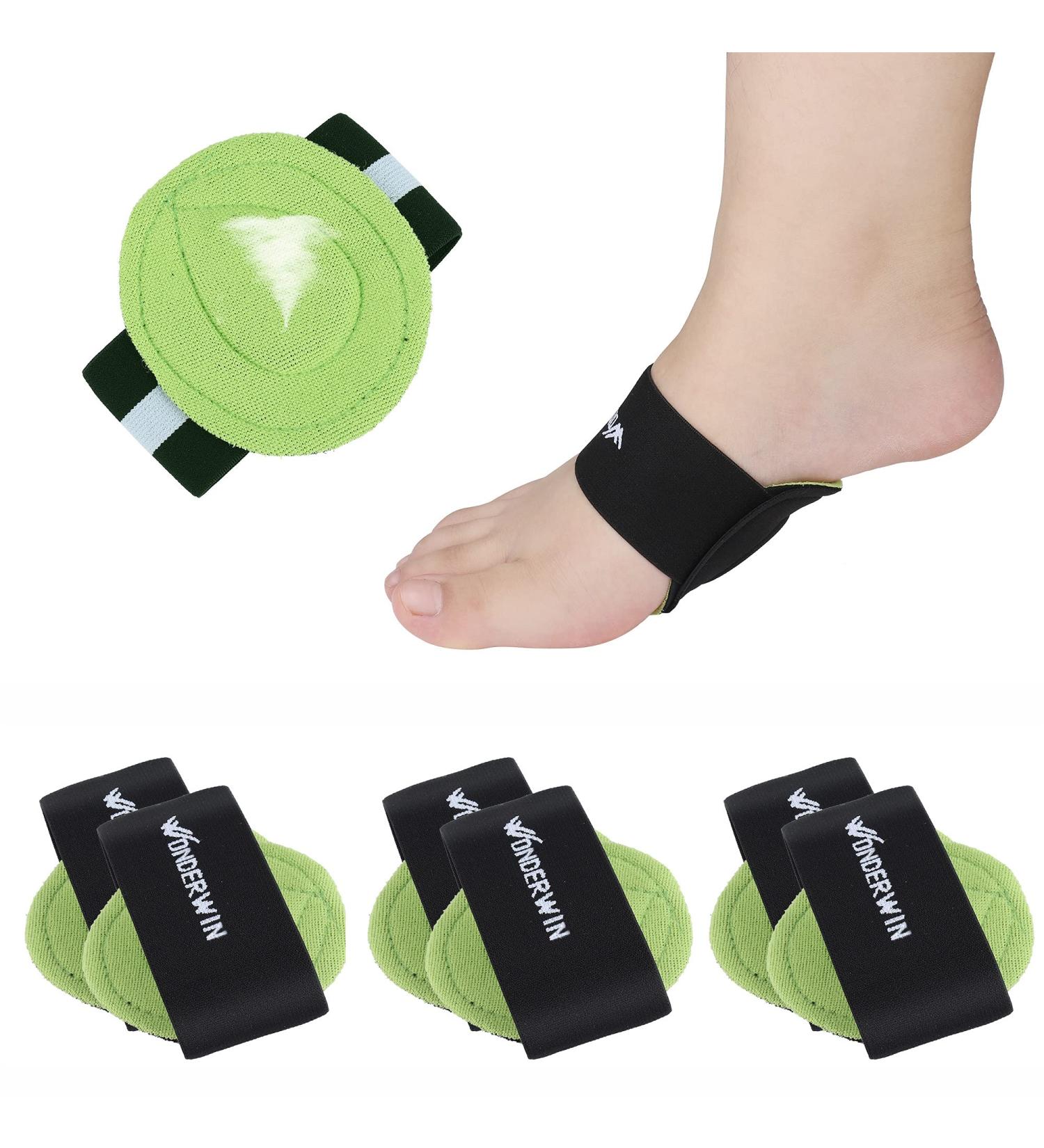 3 Pairs Compression Arch Support Sleeves for Plantar Fasciitis Relief - Men and Women - Buy Online on GoSupps.com