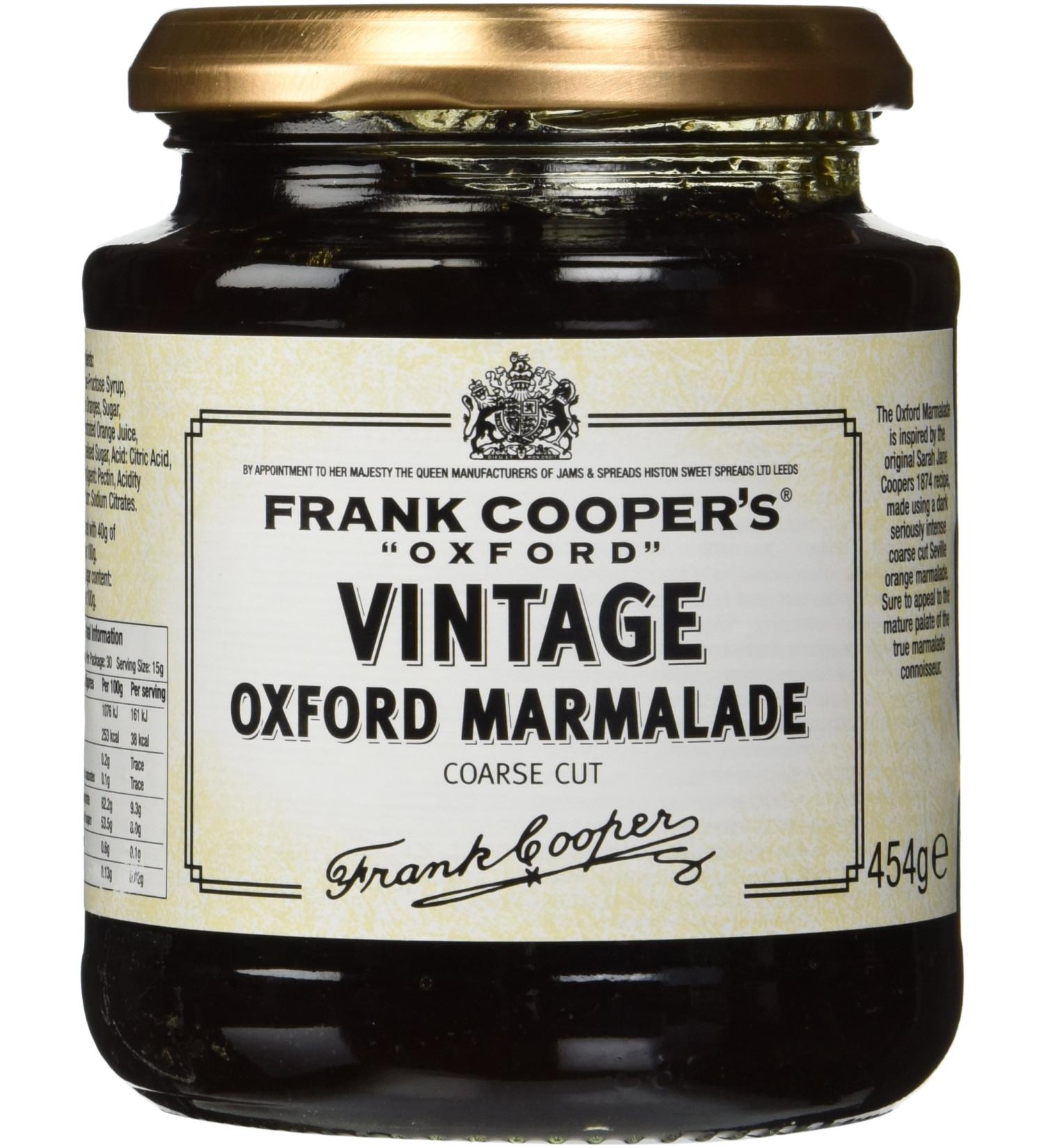Frank Cooper's Vintage Coarse Cut Oxford Marmalade 16 oz - Authentic British Recipe | 1 Pound Jar - Buy Online on GoSupps.com