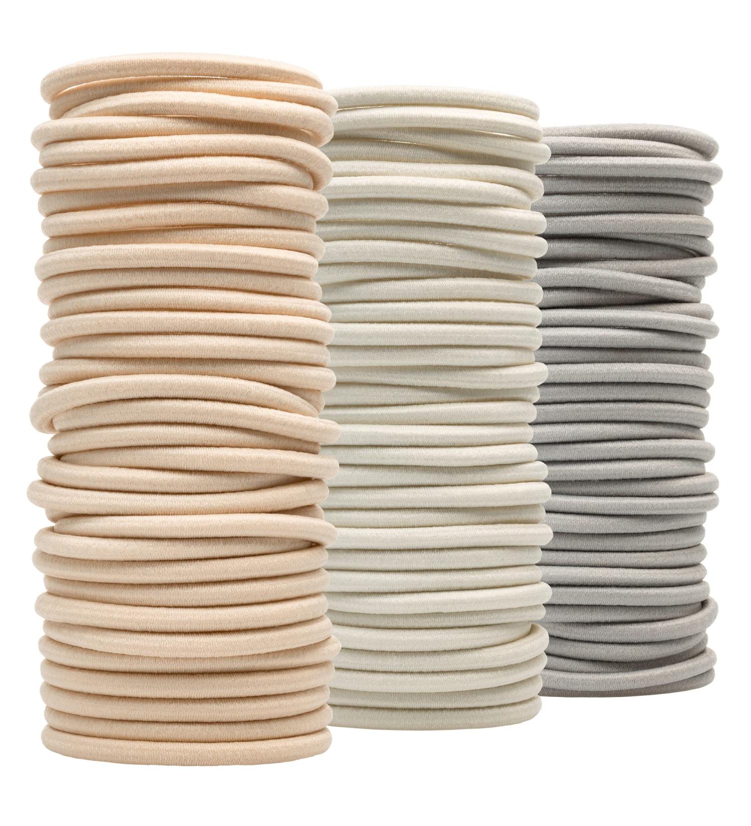 150 Pcs Blonde Hair Ties for Women - Elastic Hair Bands Ponytail Holders Ouchless No Damage Braided Girls - White 3 Shades of Blonde - Buy Online on GoSupps.com