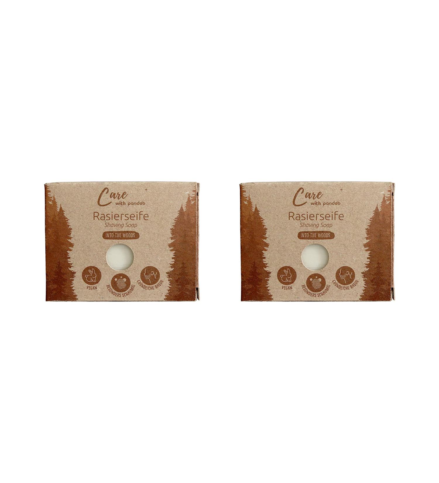  pandoo pandoo Shaving Soap 100g | Into the Woods | Natural Soap | 2 Pack - Buy Online on GoSupps.com