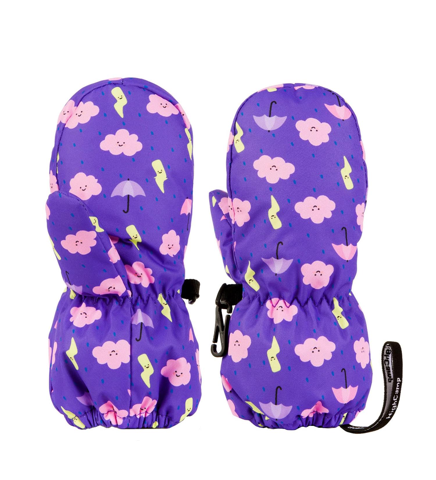 HIGHCAMP Baby Exclusive Winter Snow Ski Mitten Gloves Waterproof XS (3-5 Y) Viola-i - Buy Online on GoSupps.com