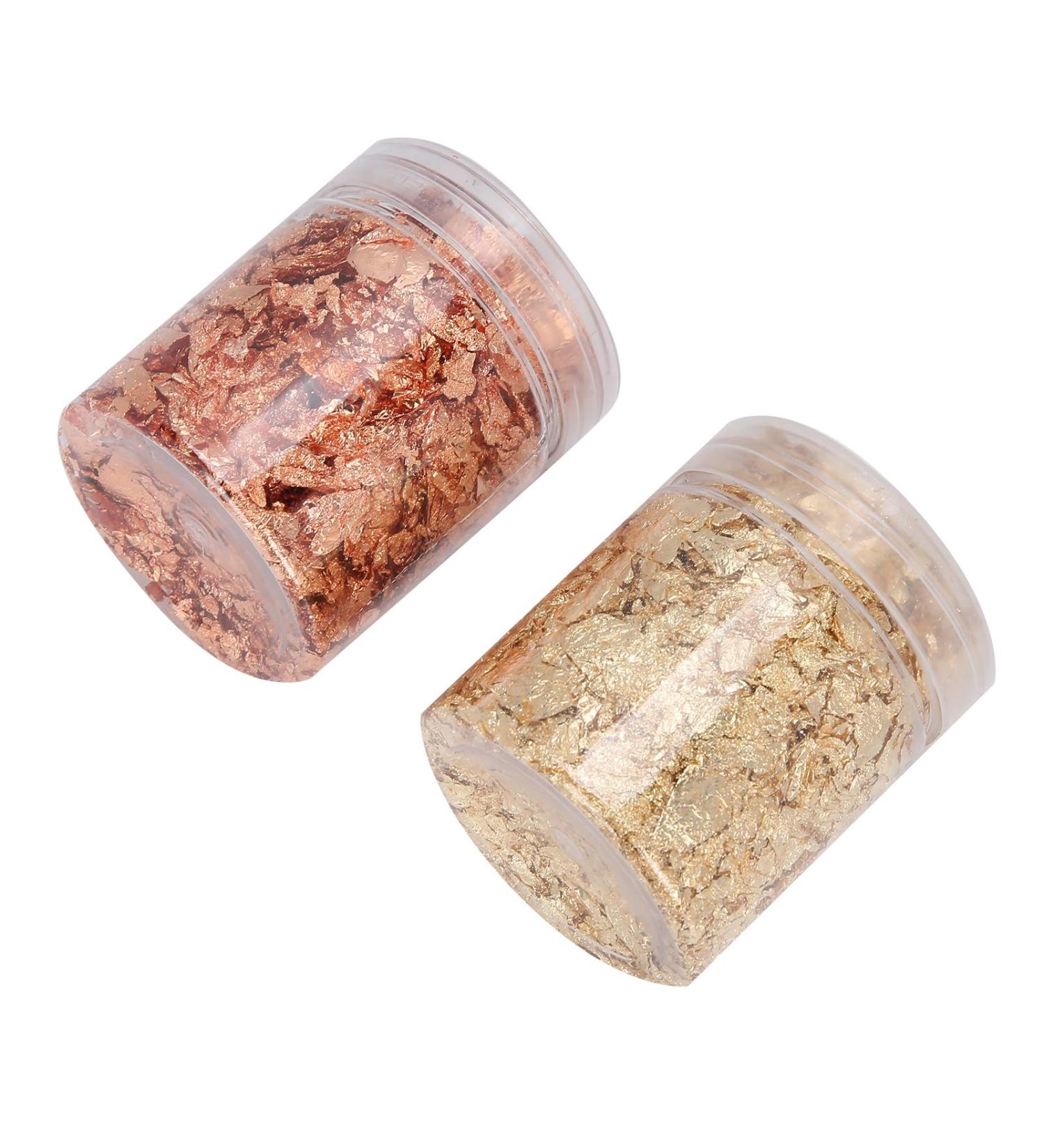 Manicure Gold Foil Plastic Storage Box 5g Sturdy Gold Foil for Acrylic Paint Nail Art Manicures Photo Frames - Buy Online on GoSupps.com