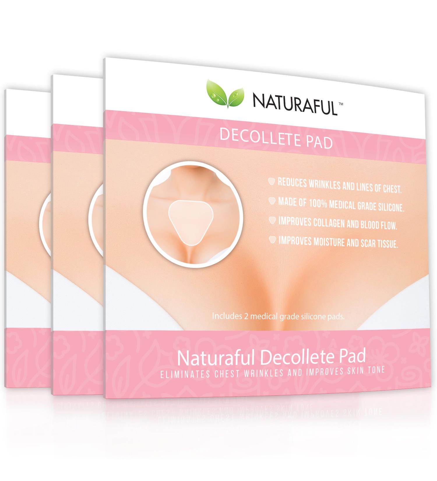 Naturaful - NEW Decollete Pads (6 Pads) - Anti-Wrinkle Decollete Pads For REDUCING Chest Wrinkles - Buy Online on GoSupps.com