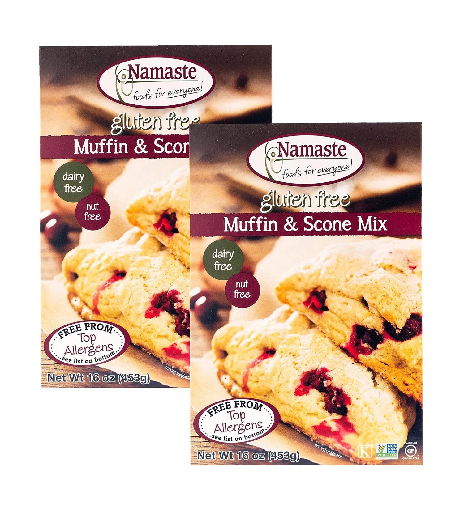 Namaste Foods Gluten Free Muffin & Scone Mix 16 oz. (Pack of 2) - Buy Online on GoSupps.com