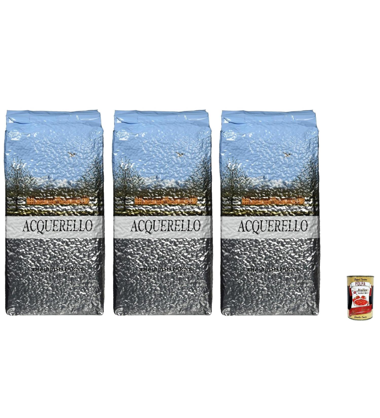  Italian Gourmet E.R. 3 x Acquerello Carnaroli Risotto Rice 1 year 2.5 kg Vacuum + Italian Gourmet Pulp 400 g - Buy Online on GoSupps.com