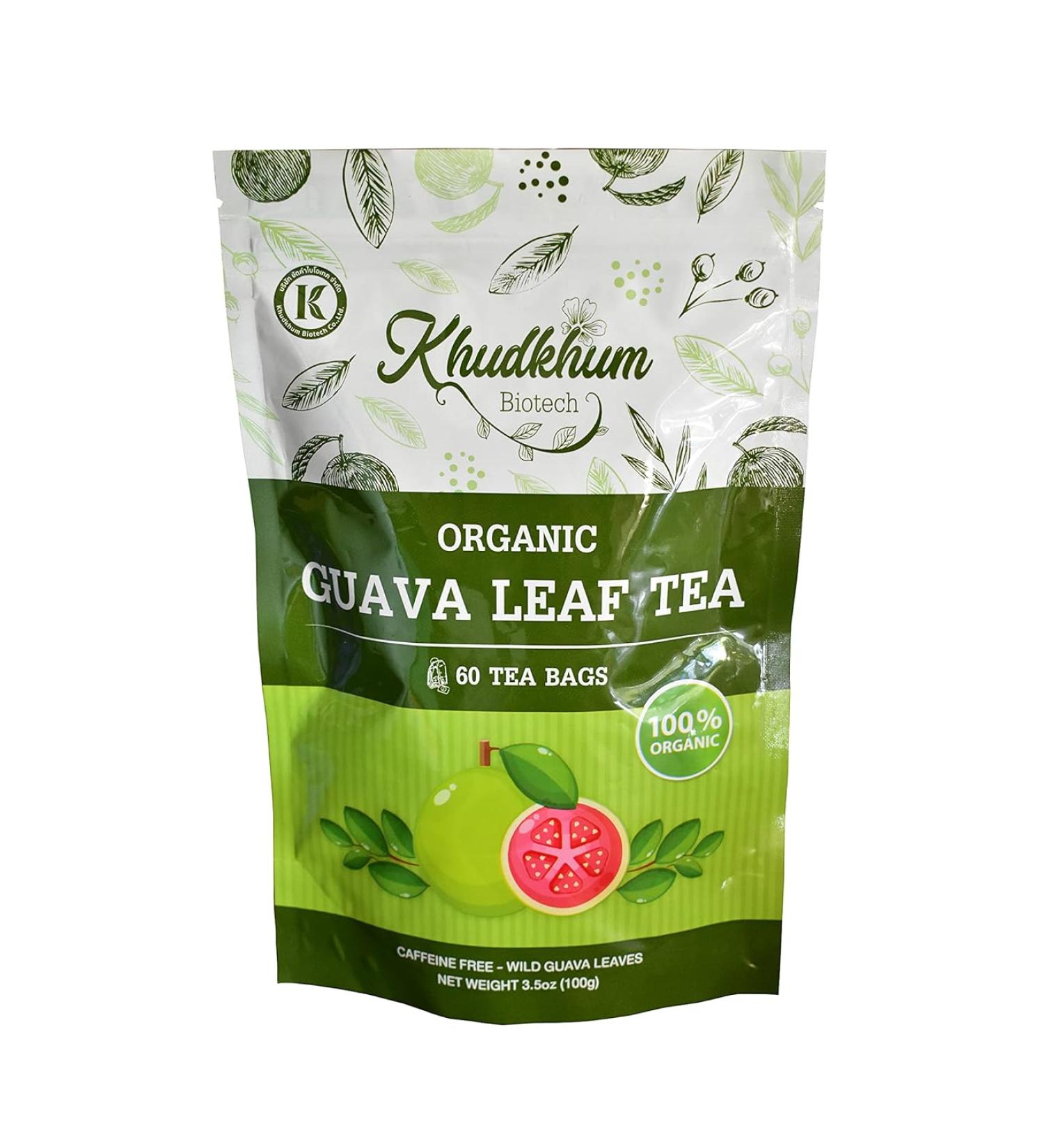 Wild Guava Leaf Tea - 60 Teabags | Natural Herbal Tea for Health and Wellness - Buy Online on GoSupps.com