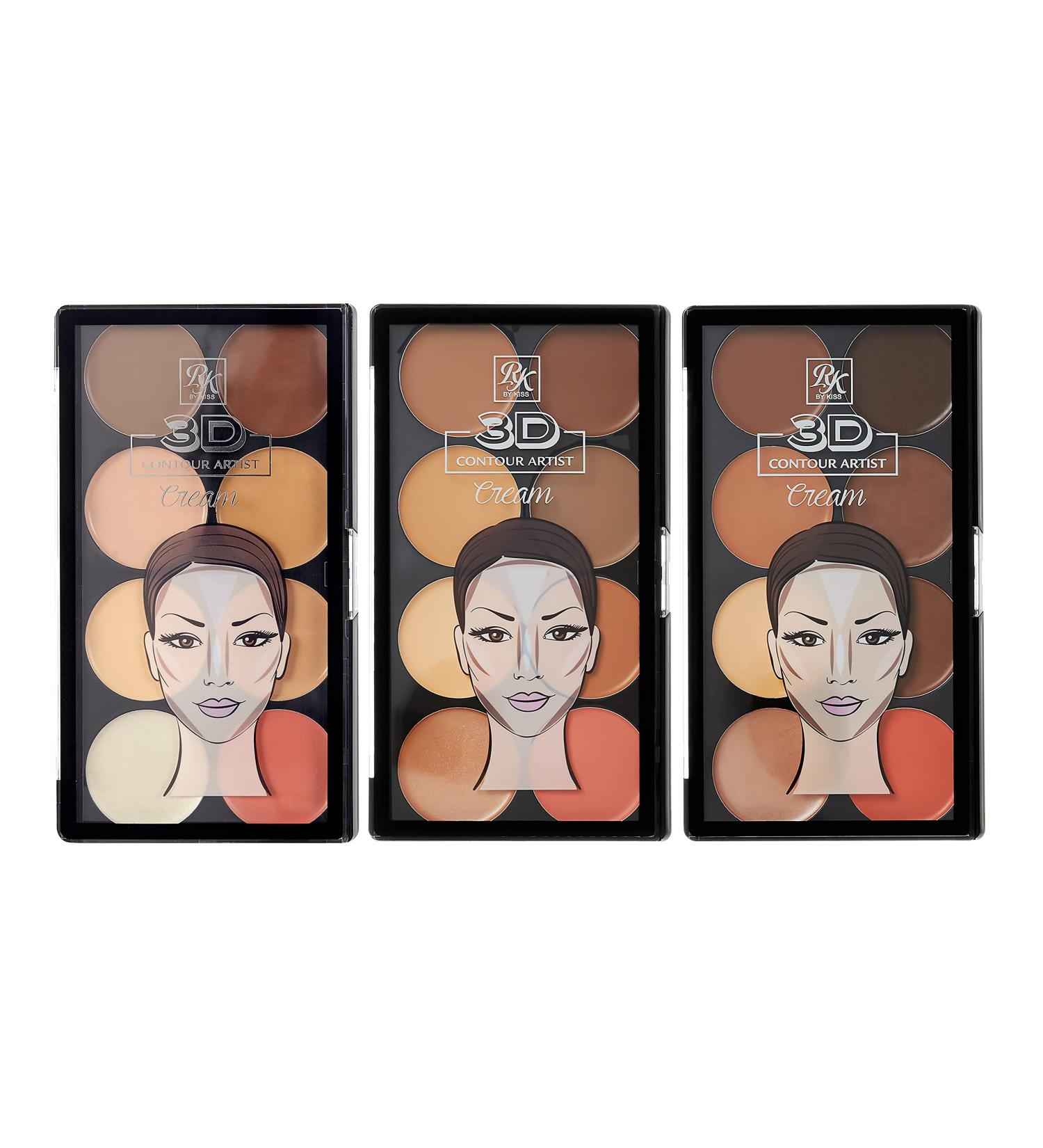 Ruby Kisses 3D Cream Contour Artist Set - 3 Pack (Light to Dark) - Buy Online on GoSupps.com