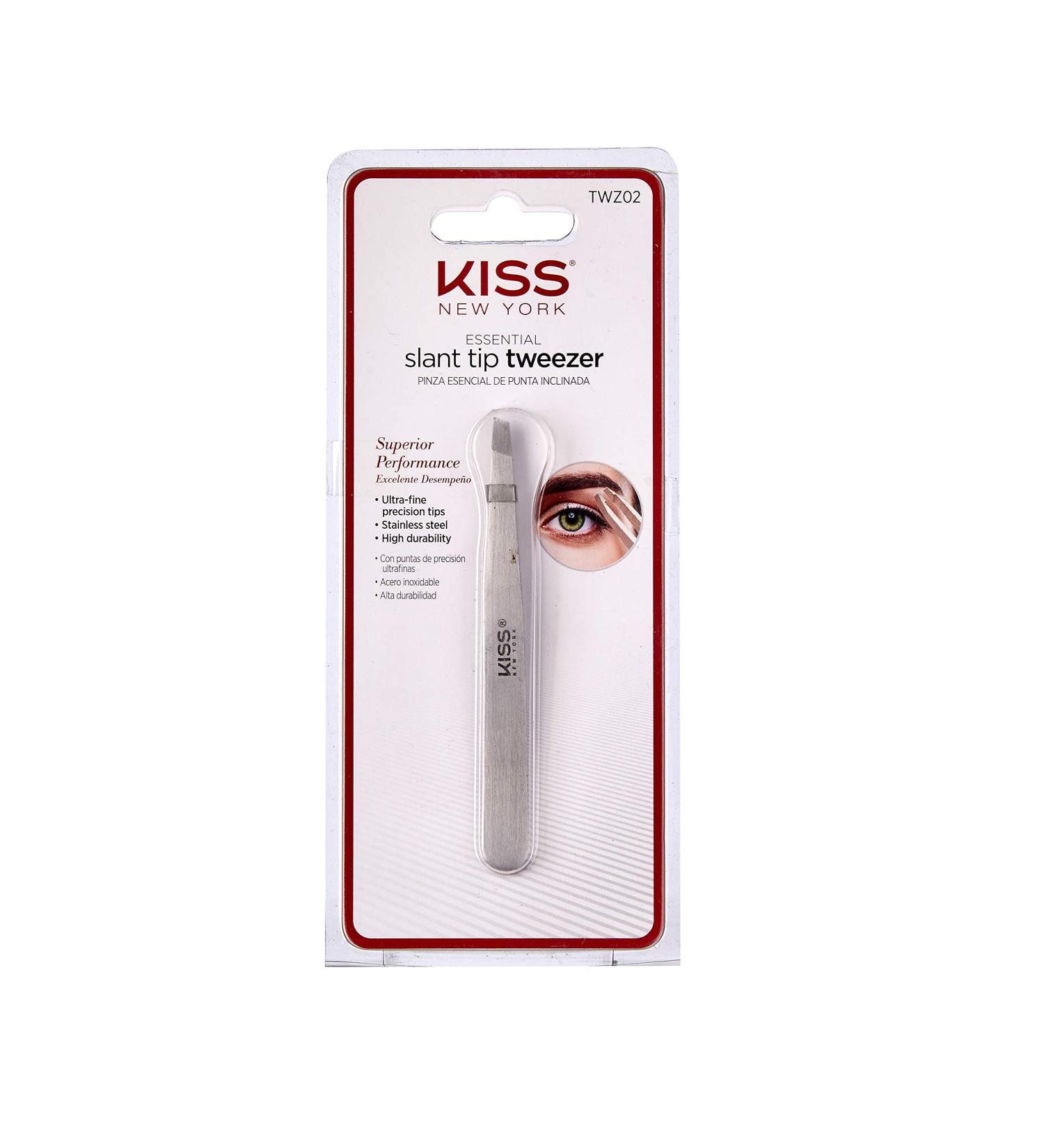 Kiss Slant Tip Tweezer TWZ02 - Ultra-Fine Precision Stainless Steel Tips - Buy Online on GoSupps.com