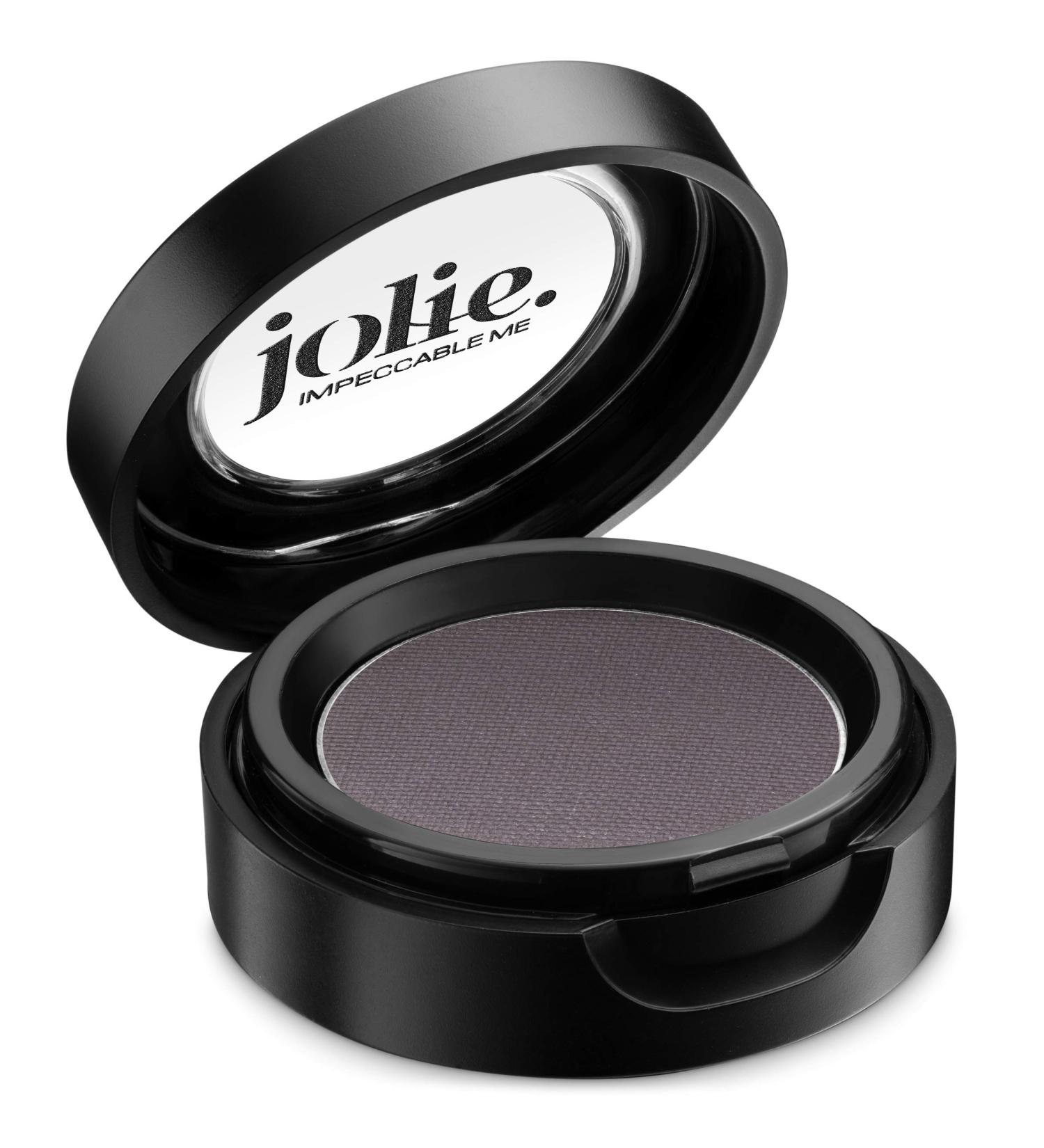 Jolie Cosmetics Powder Pressed Eyeshadows Matte Metallic Pearl Shimmer - Cruelty Free Vegan Single Pan Eyeshadow 1.48g Cool Tones (Earthly Plum)