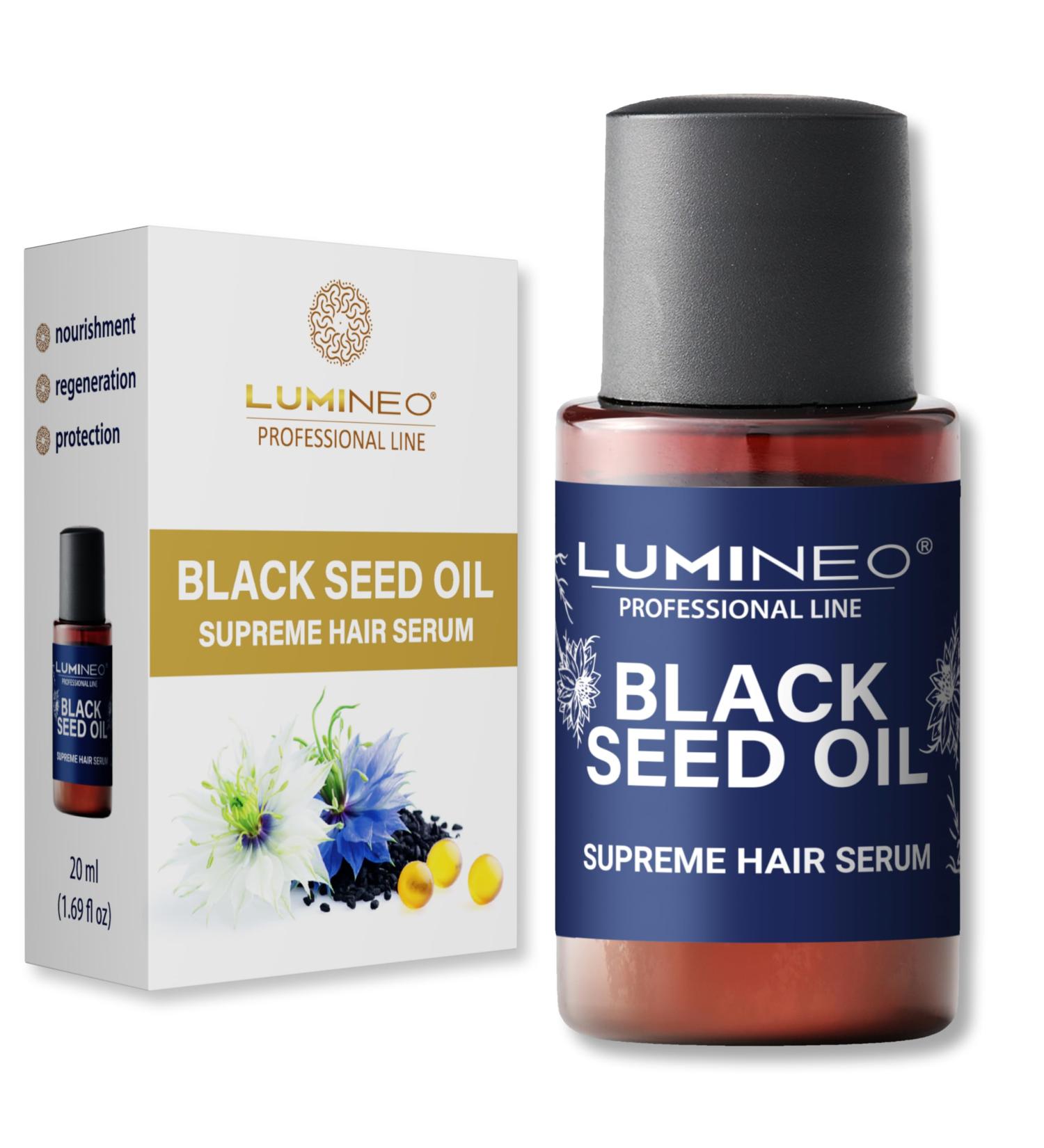 Lumineo Hair Serum with Black Seed Oil Malachite and UV Filter - ideal for Lumineo Hair Dryer with Serum Diffuser - Buy Online on GoSupps.com