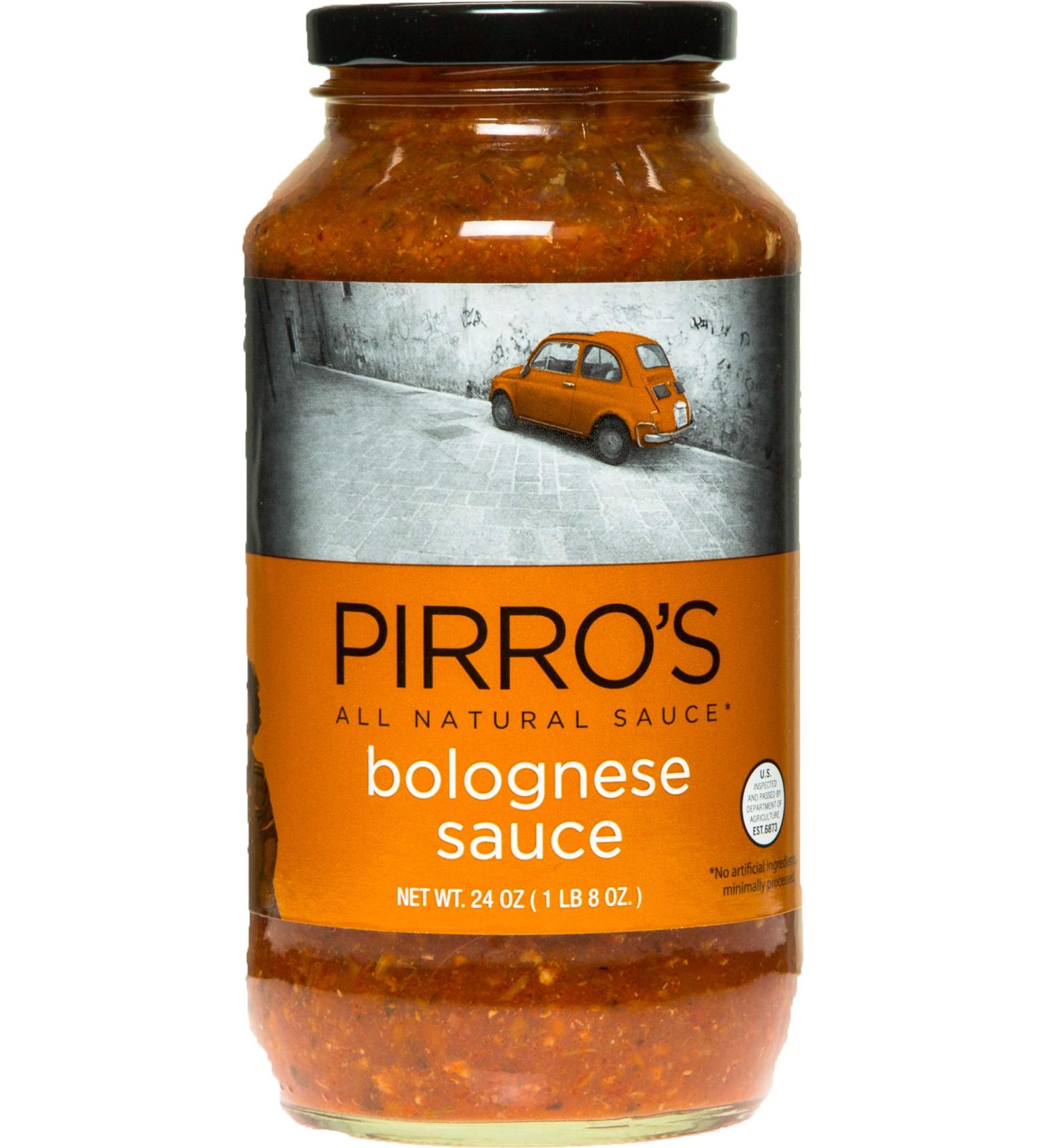 Pirro's All Natural Gluten-Free Bolognese Meat Sauce | No Processed Sugars | 24oz Jar - Buy Online on GoSupps.com