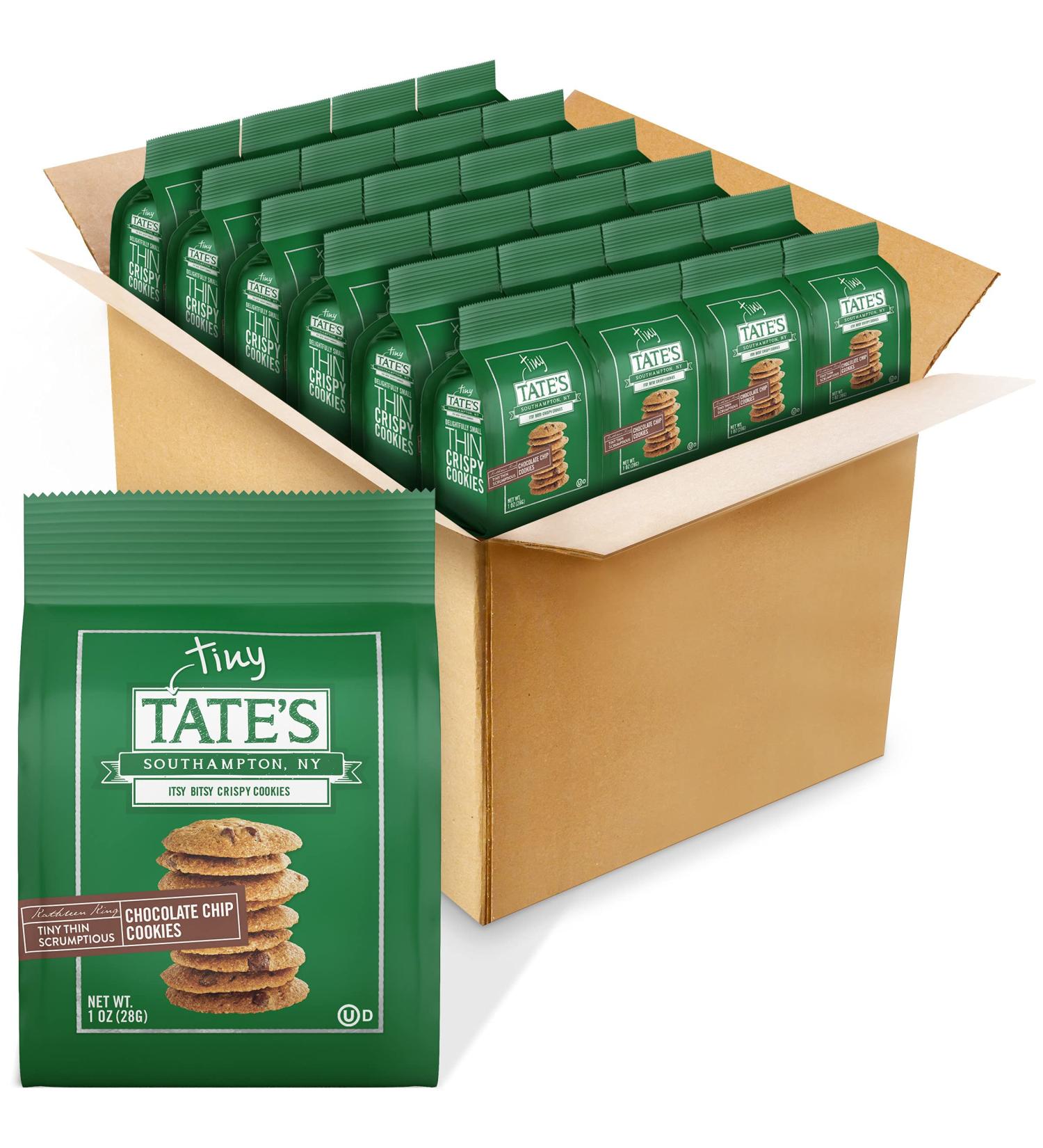 Tate's Bake Shop Thin Chocolate Chip Cookies 24 Oz - Pack of 24 | Gourmet Treats - Buy Online on GoSupps.com