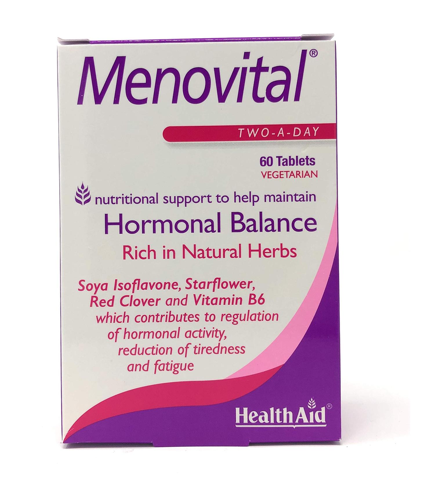 Menovital 60 Tablets - Natural Relief for Menopause Symptoms | Shop Internationally - Buy Online on GoSupps.com