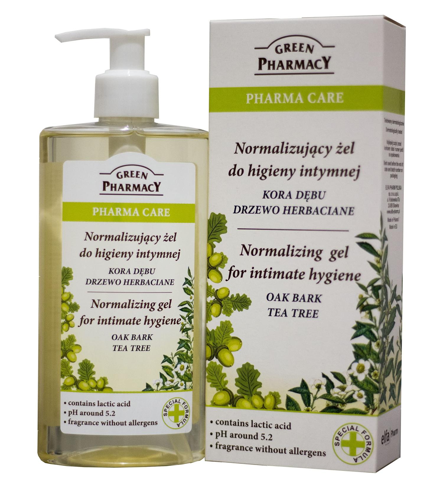Pharma Care Oak Bark Tea Tree Feminine Wash Gel (0% Soaps SLS SLES Parabens Colorants) 10 oz