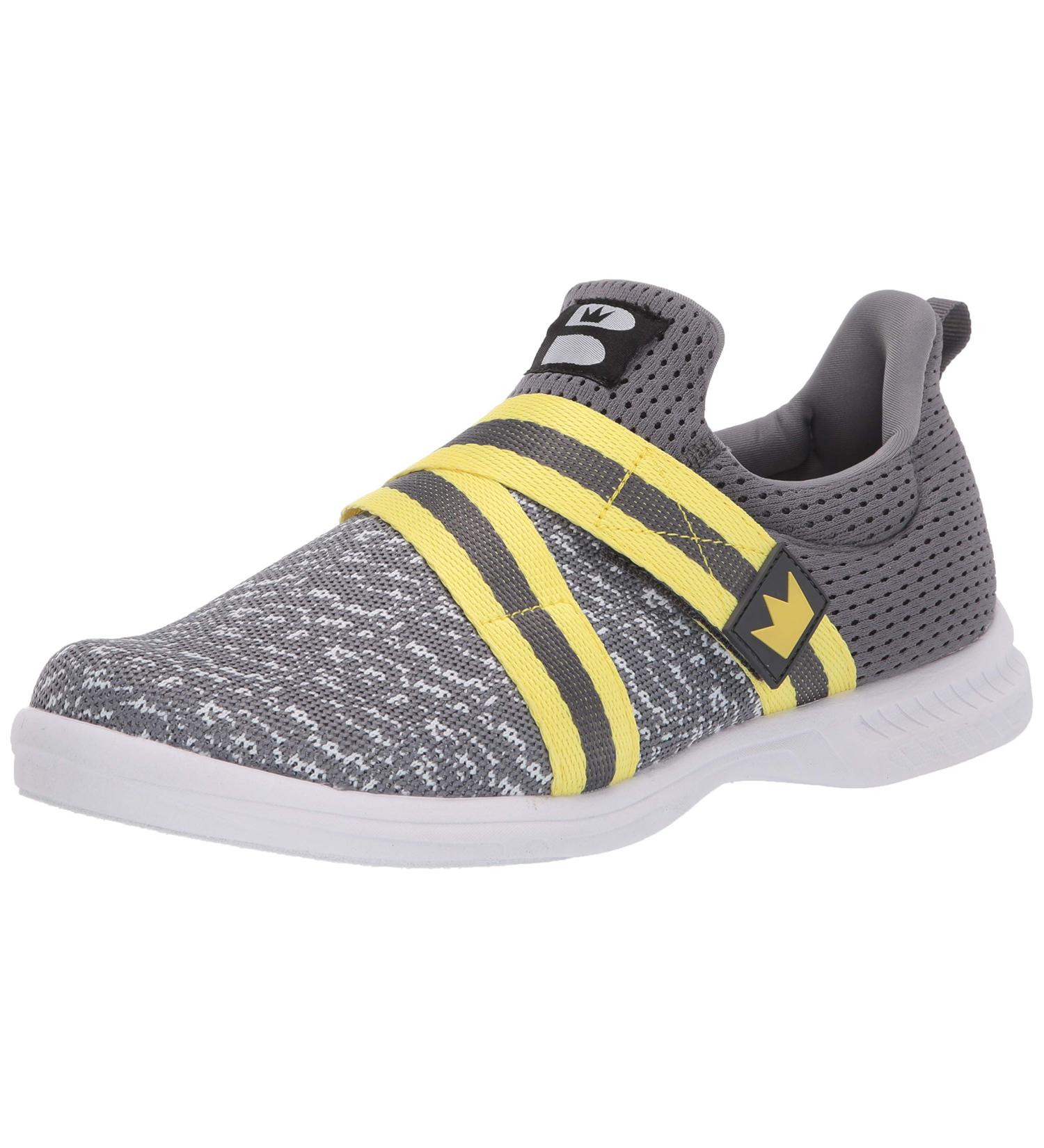 Brunswick Men's Bowling Shoes 10.5 Grey/Yellow - Performance and Style for Every Game - Buy Online on GoSupps.com