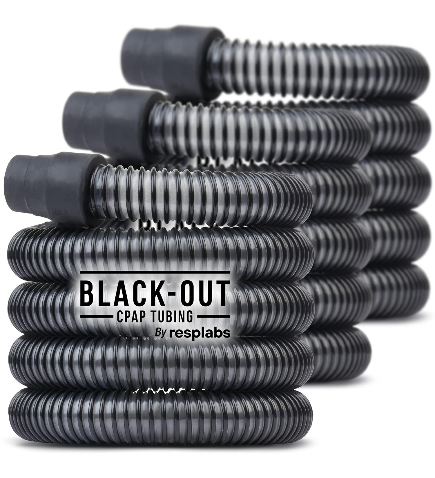 Resplabs CPAP 6ft Black-Out Tubing - Universal Tube for ResMed & Philips Respironics - 3 Pack - Buy Online on GoSupps.com