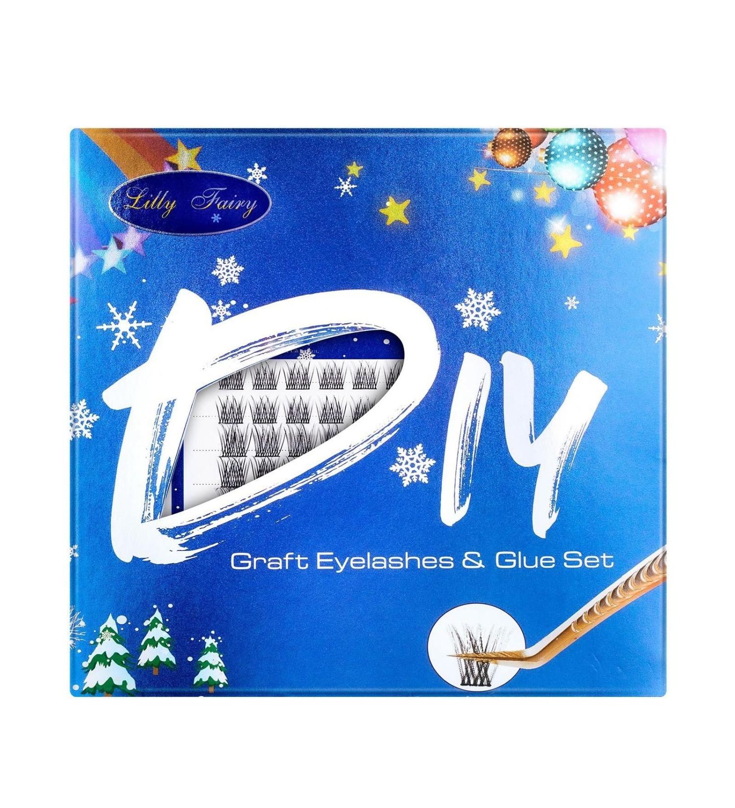 False Eyelashes Set with Mascara & Eyelash Glue - Reusable & Perfect for Beginners - Buy Online on GoSupps.com