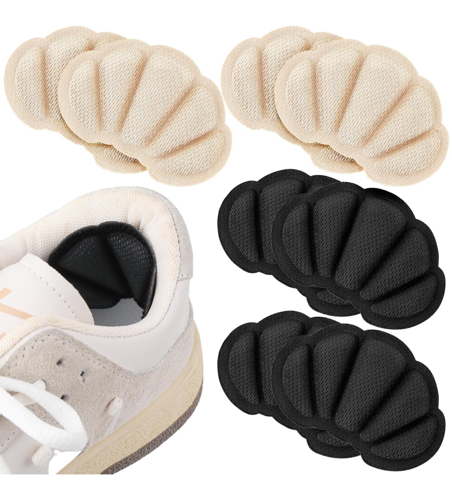 Molain Heel Cushions Inserts Heel Grips 4 Pairs Self-Adhesive Heel Pads for Loose Shoe Too Big Improved Shoe Fit and Comfort Prevent Heel Slipping Rubbing Blisters Foot Pain for Women and Men Black&nude - Buy Online on GoSupps.com