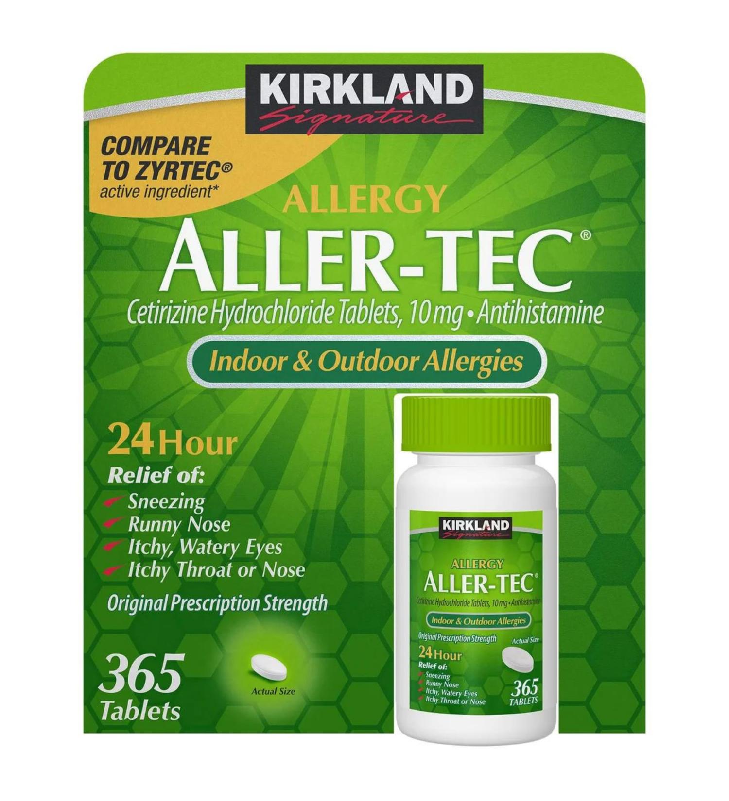 Aller-Tec Allergy Relief - 365 Tablets | Fast Shipping Worldwide | Buy Online - Buy Online on GoSupps.com